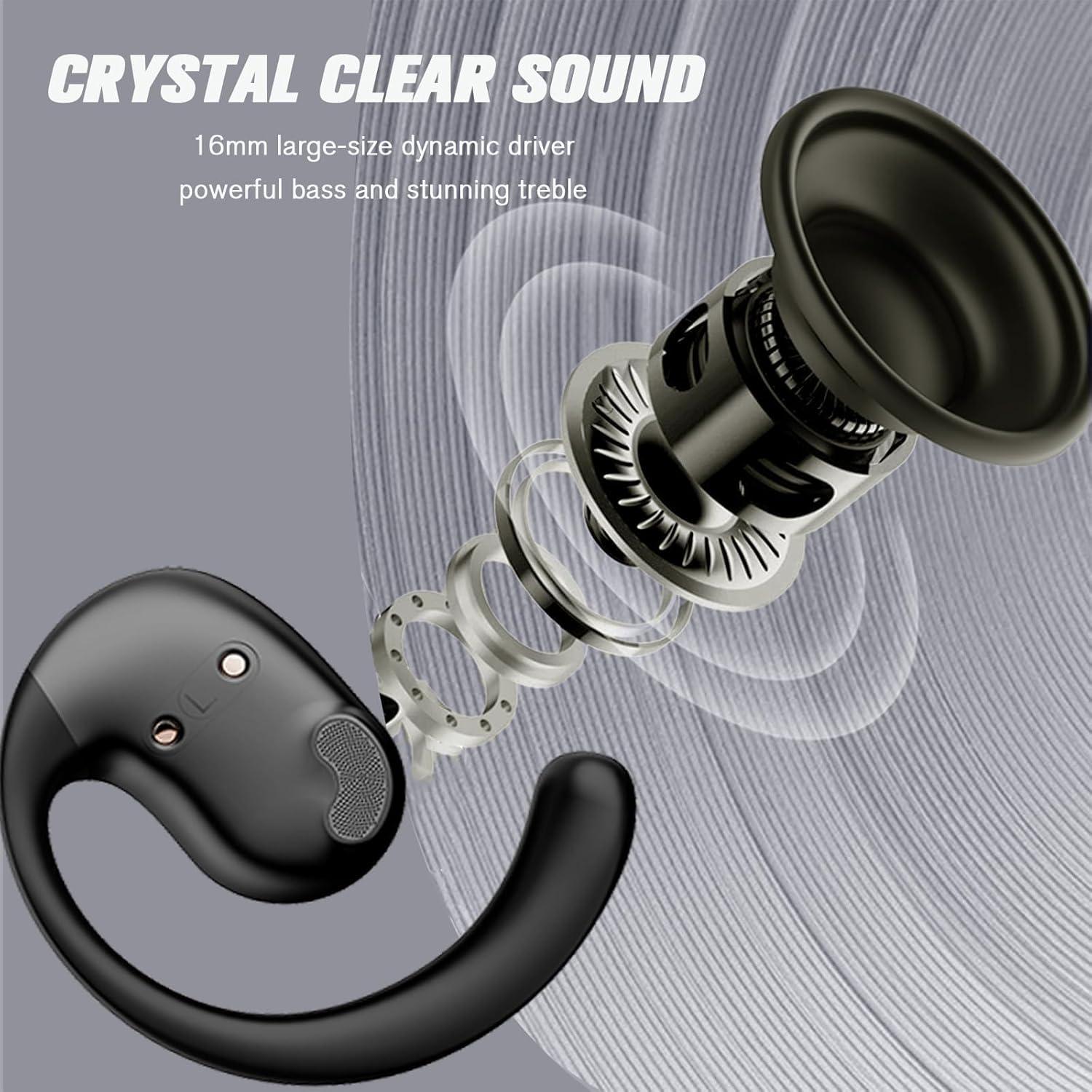 Auriculares Inalámbricos Conducción Ósea Bluetooth Ows Negro