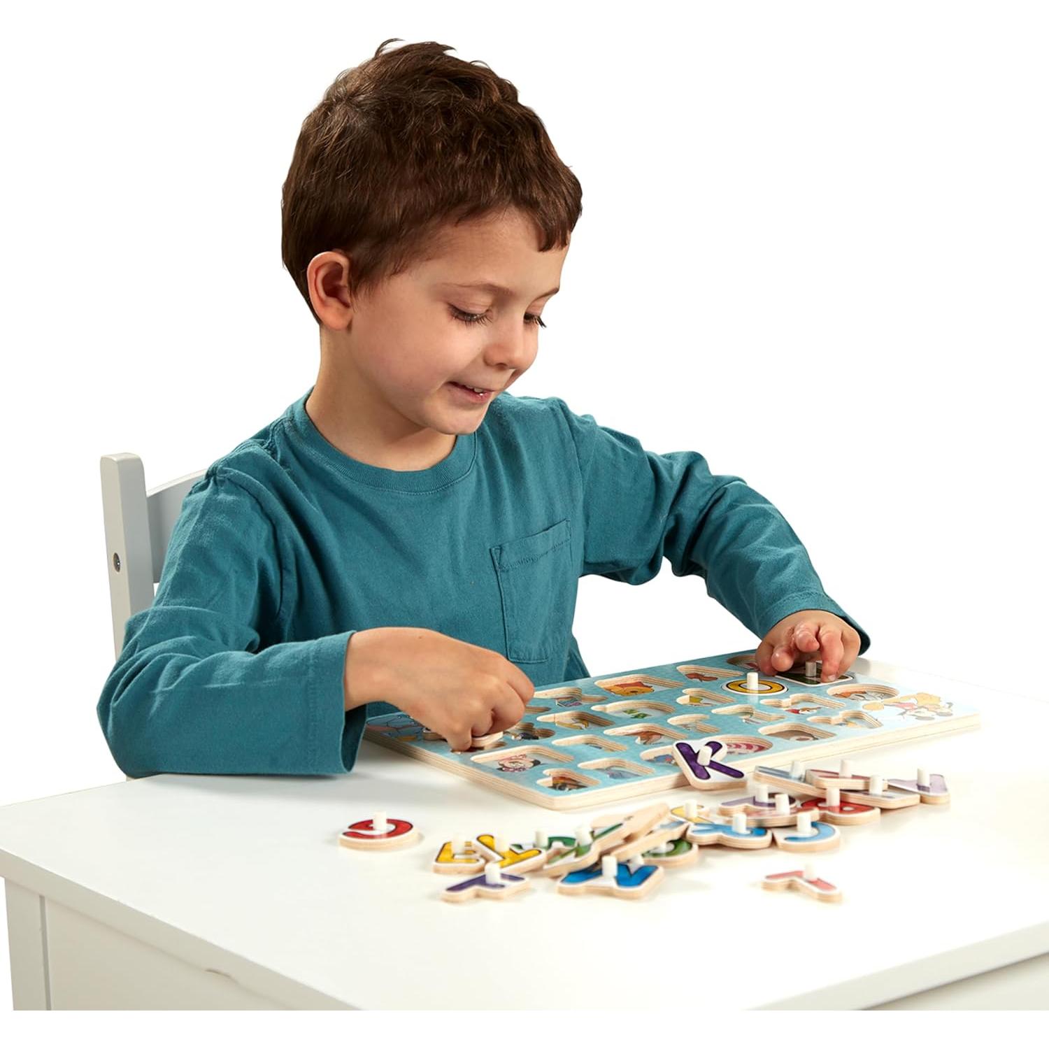 Rompecabezas de Madera Melissa & Doug Alfabeto 26 Piezas