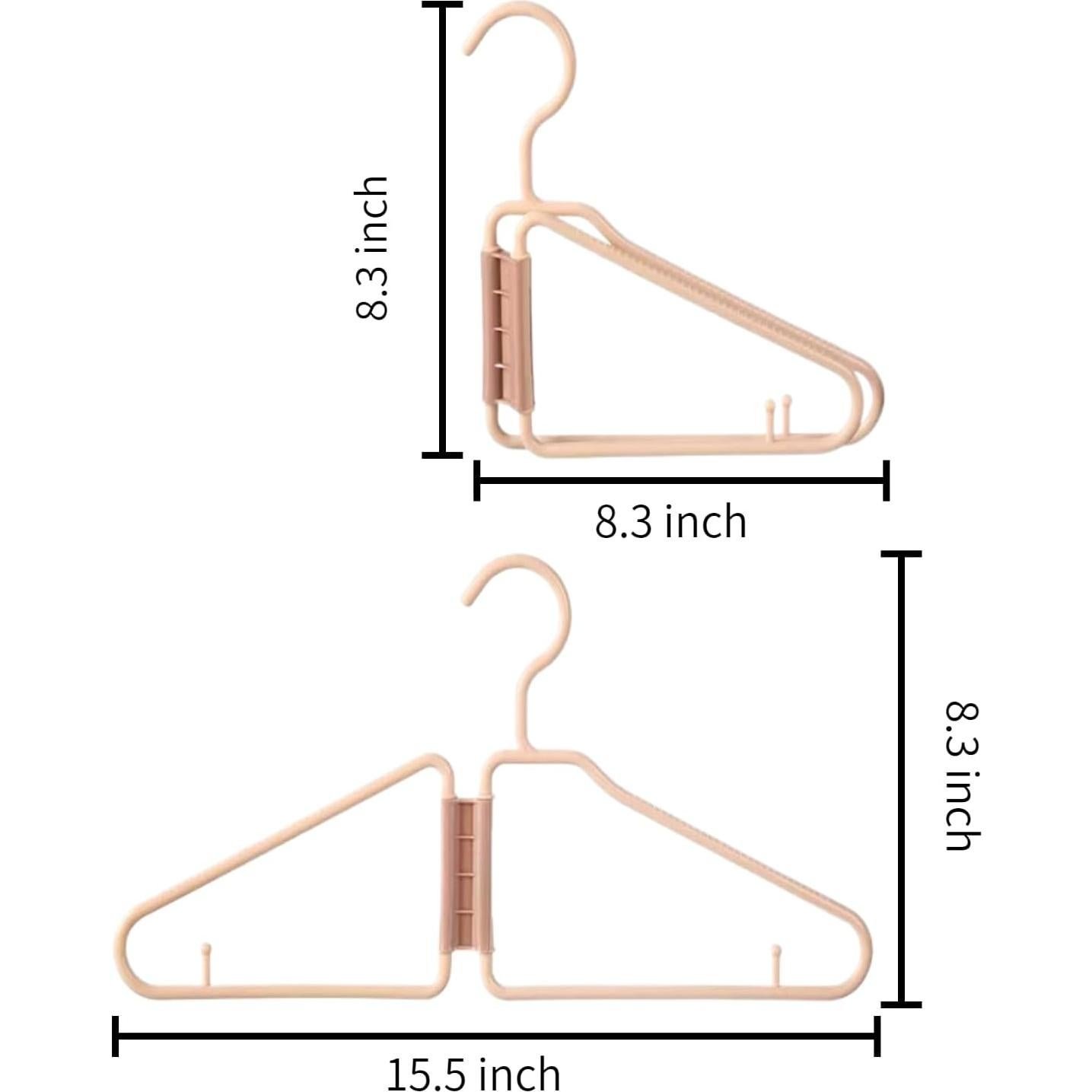 Perchas Plegables WRYLCYH 8 Pcs Plástico Portátiles Viaje