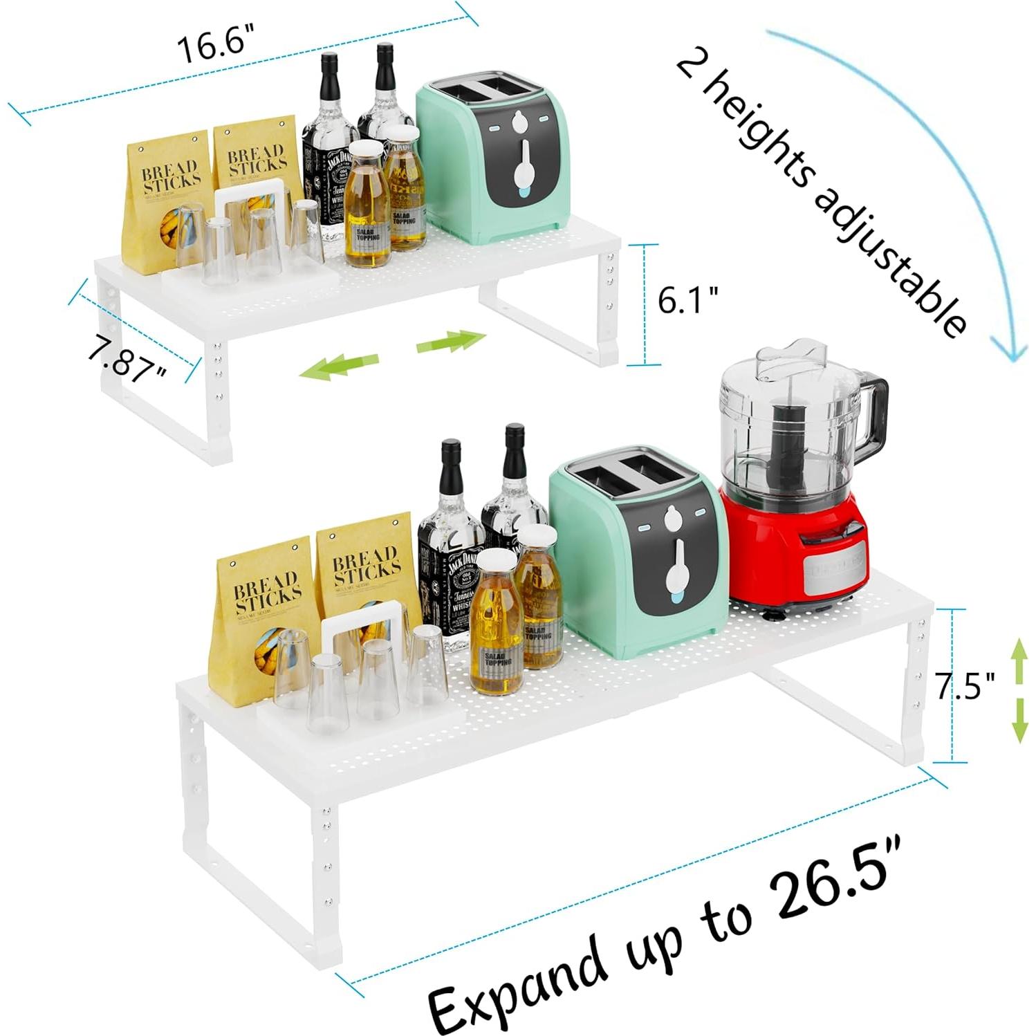 Organizador de Cocina Jojocross Expandible y Apilable Blanco