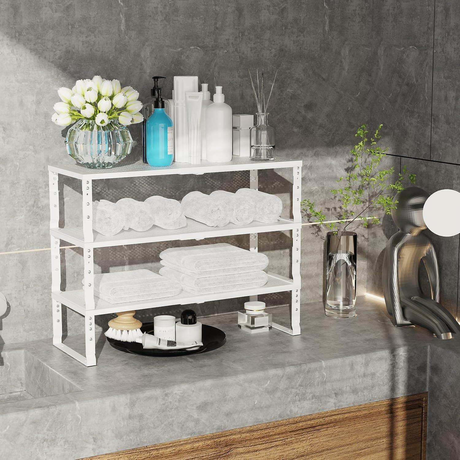 Organizador de Cocina Jojocross Expandible y Apilable Blanco