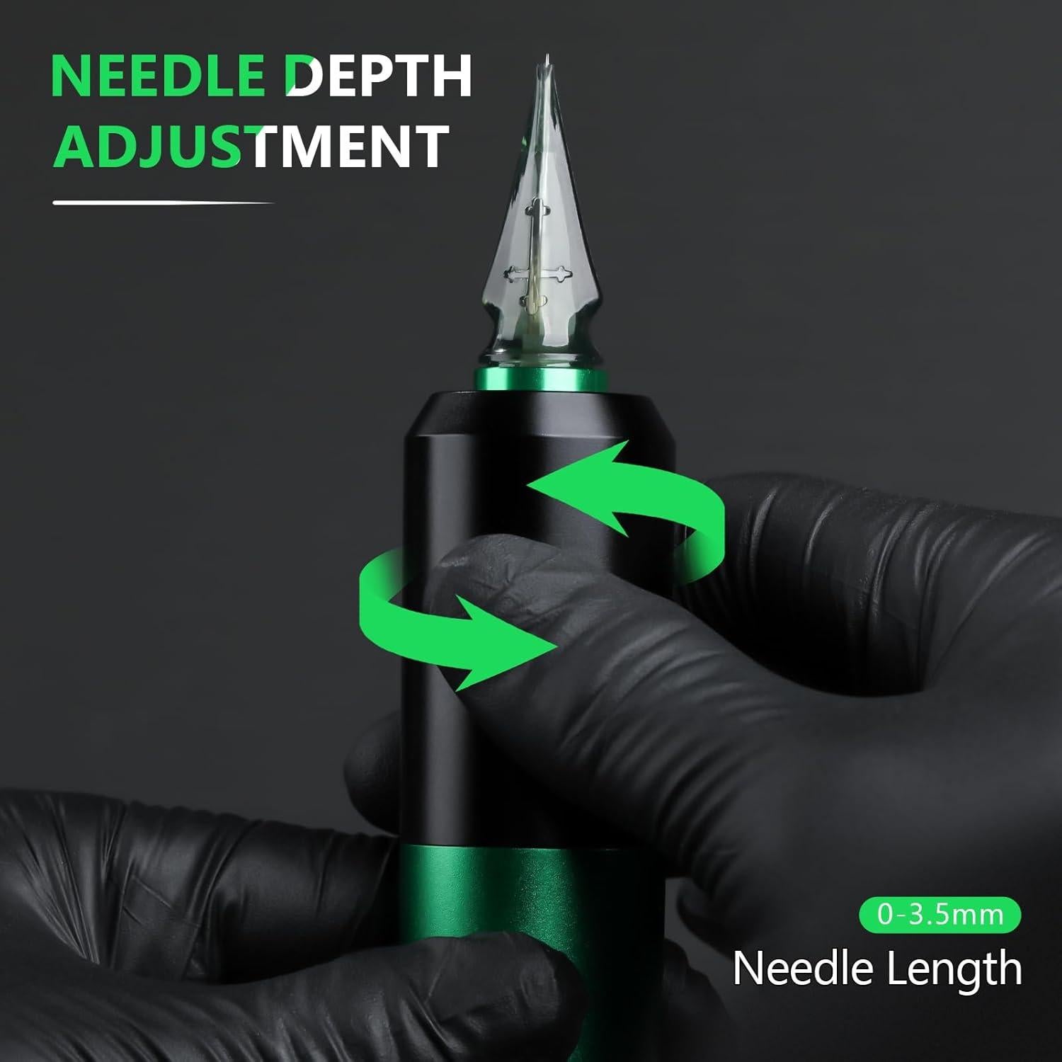 Máquina de Tatuaje Inalámbrica Effeer con Pantalla LED y Kit Completo