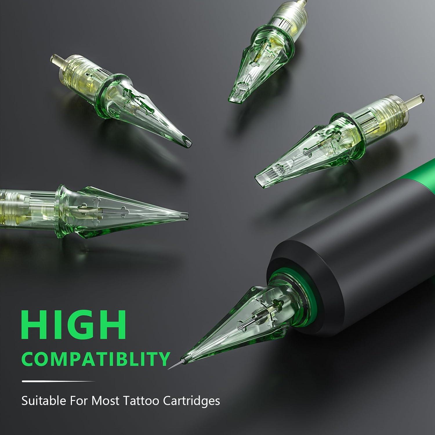 Máquina de Tatuaje Inalámbrica Effeer con Pantalla LED y Kit Completo