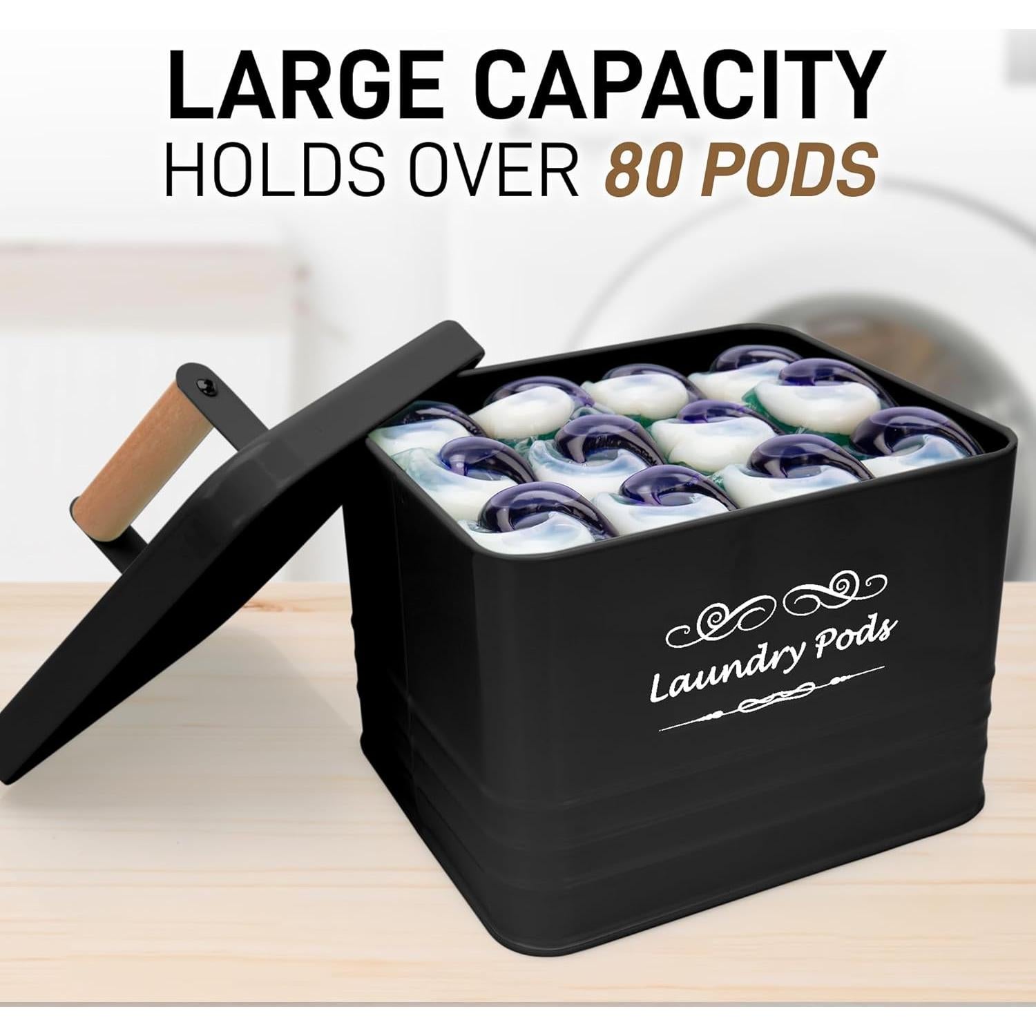 Contenedor de Cápsulas de Lavandería ELITAPRO Metal 3L