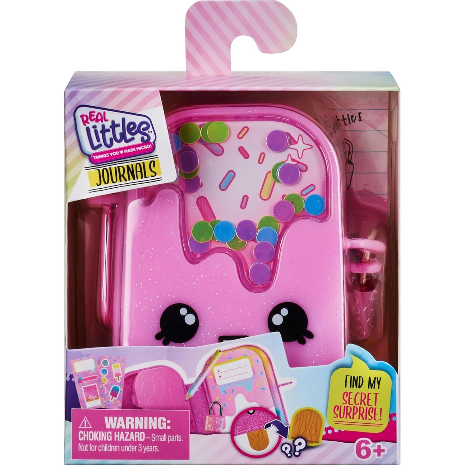 Diario Micro Coleccionable Real Littles con 3 Sorpresas - 50 Páginas