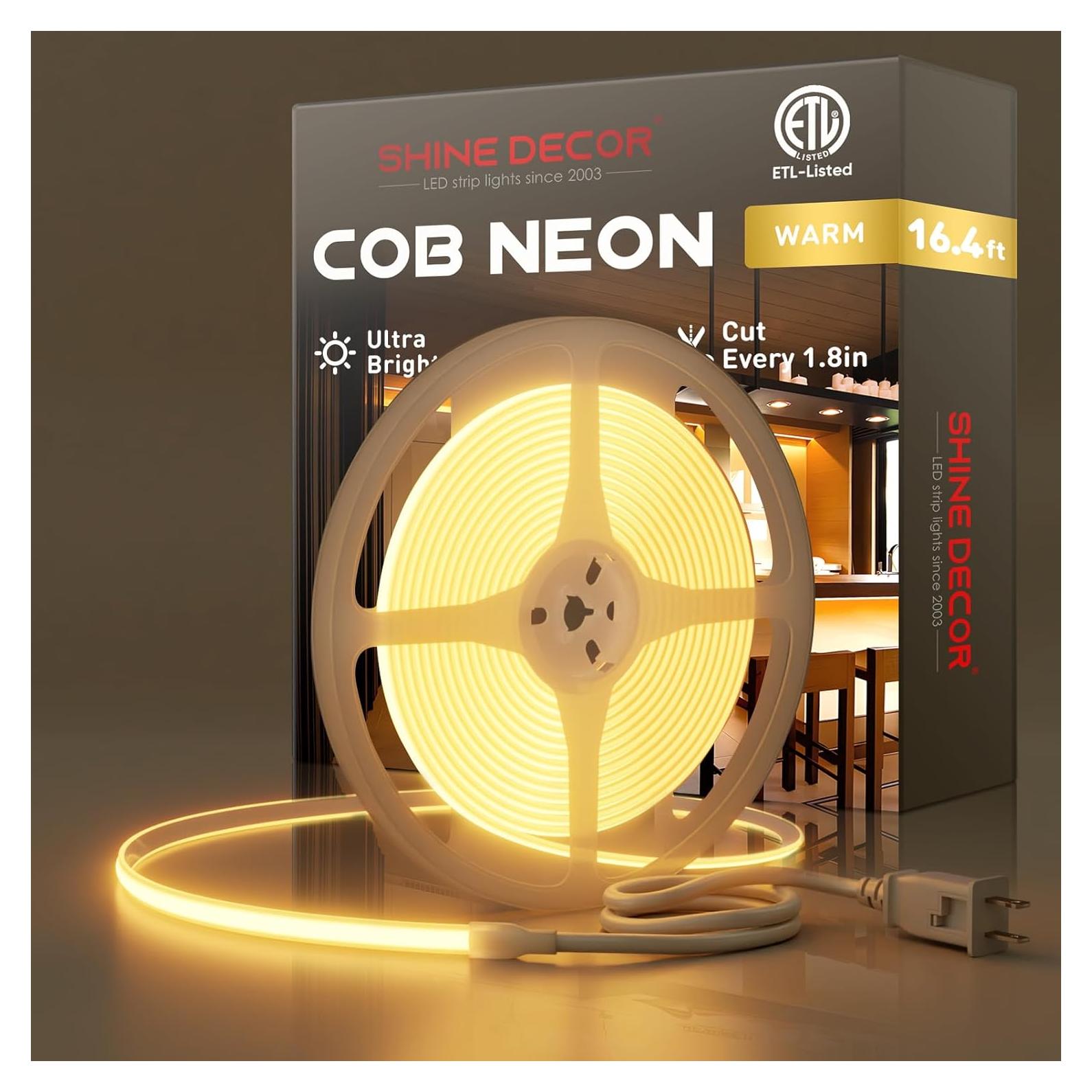 Luz de Cuerda LED COB Shine Decor 5m 800lm IP65 2800K
