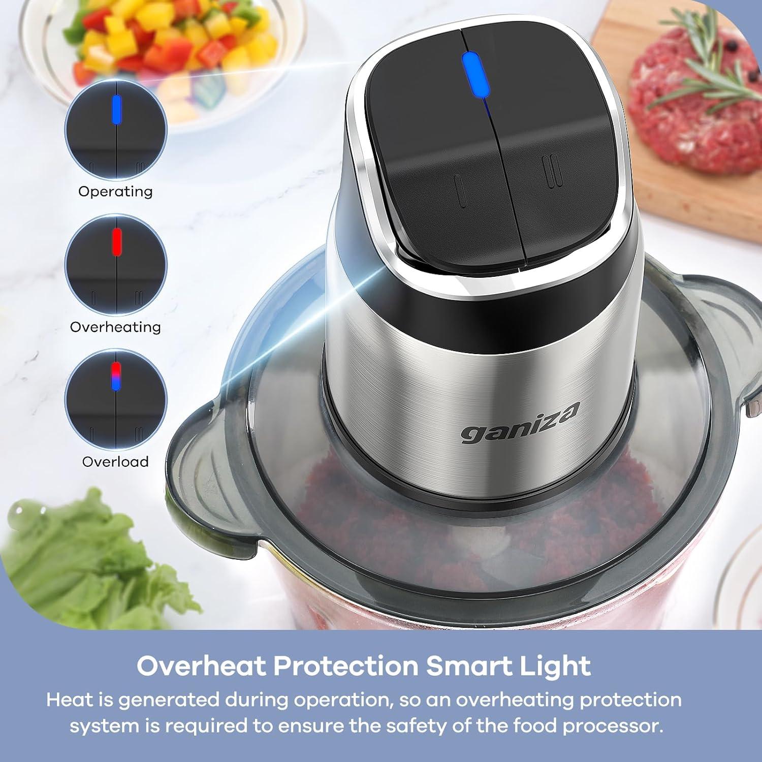 Procesador de Alimentos Ganiza GC10-S 2 Velocidades 8 Tazas