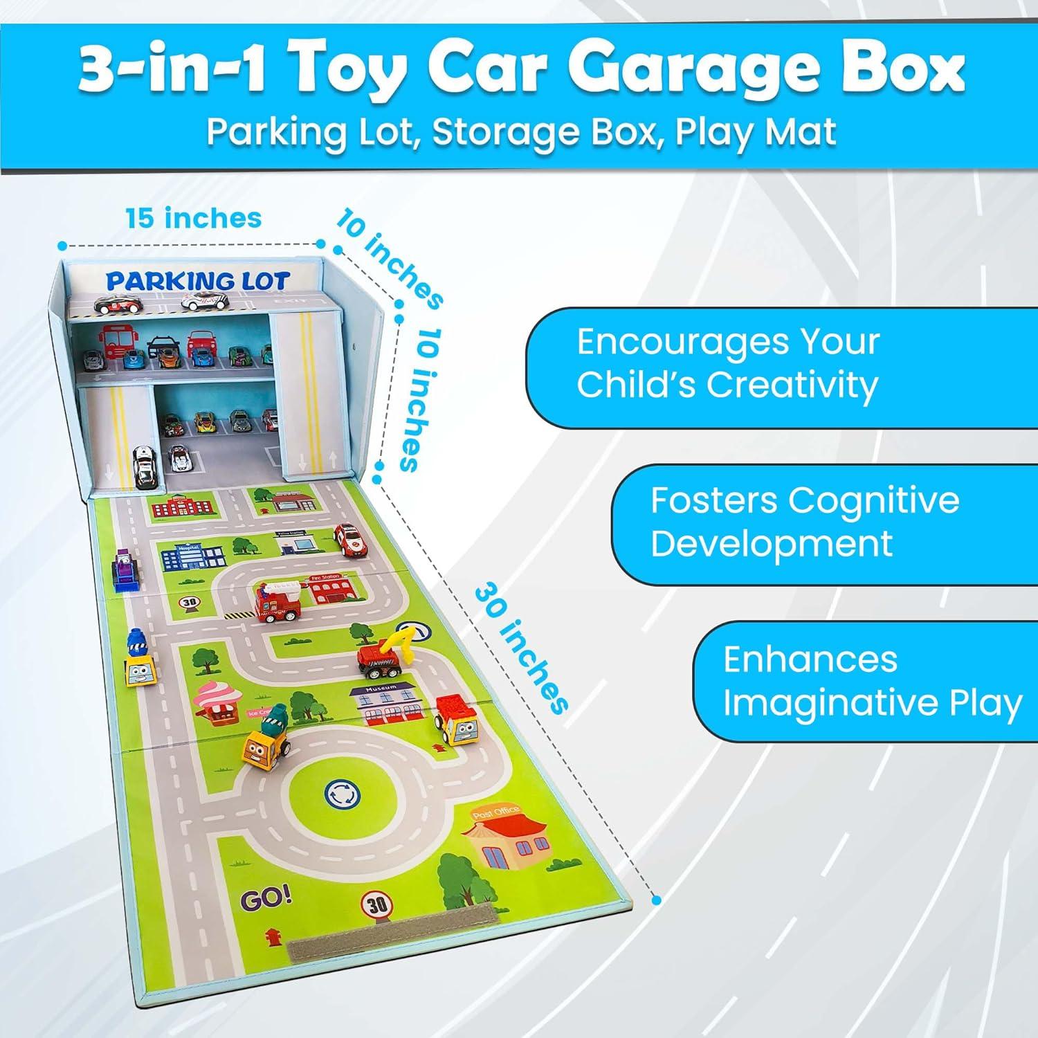 Caja de Almacenamiento SAM AND MABEL con Alfombrilla 3 en 1