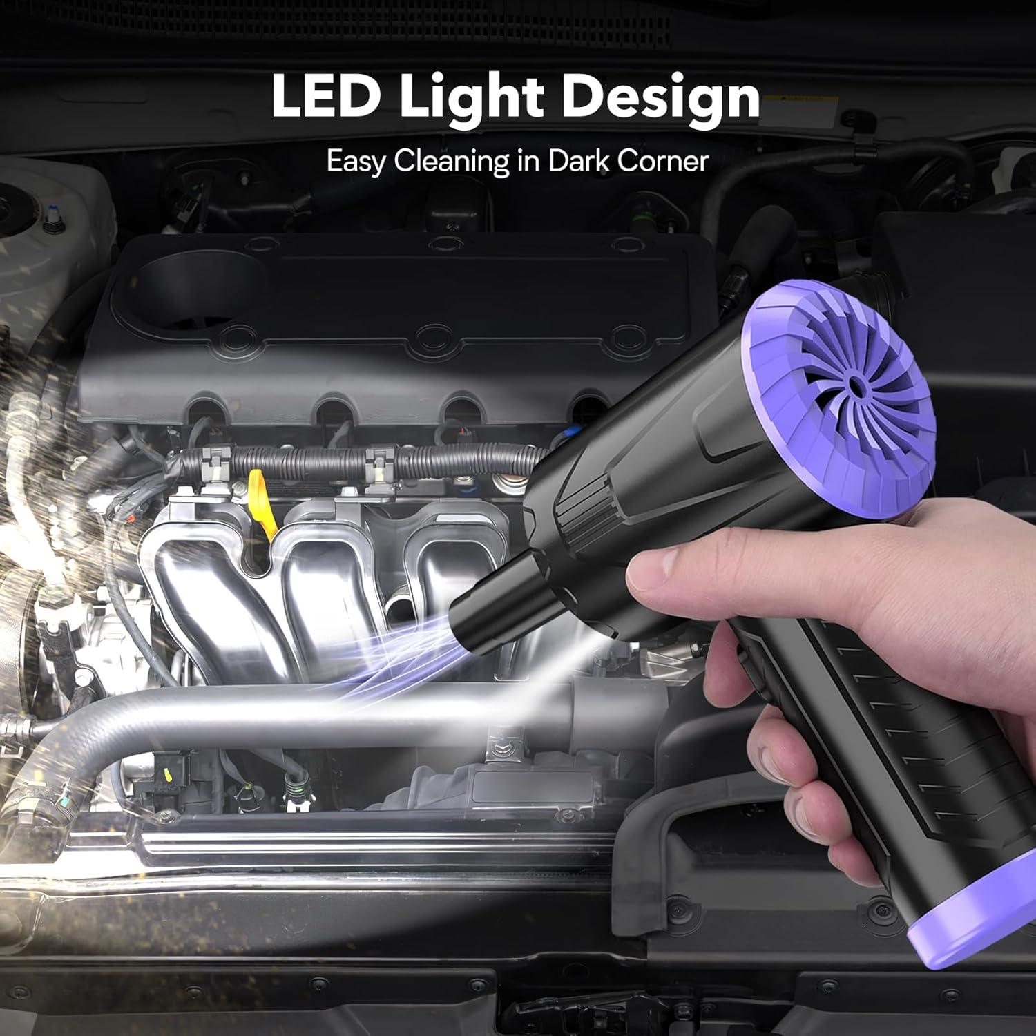 Limpiador de Aire Comprimido Anraye CV15-BP Recargable 110000 RPM