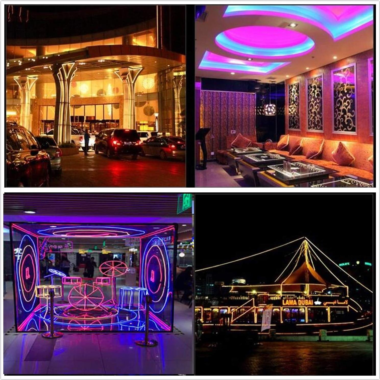 Tira de Luz LED NEON KERTME 5m Blanco Cálido 360° Dimmable