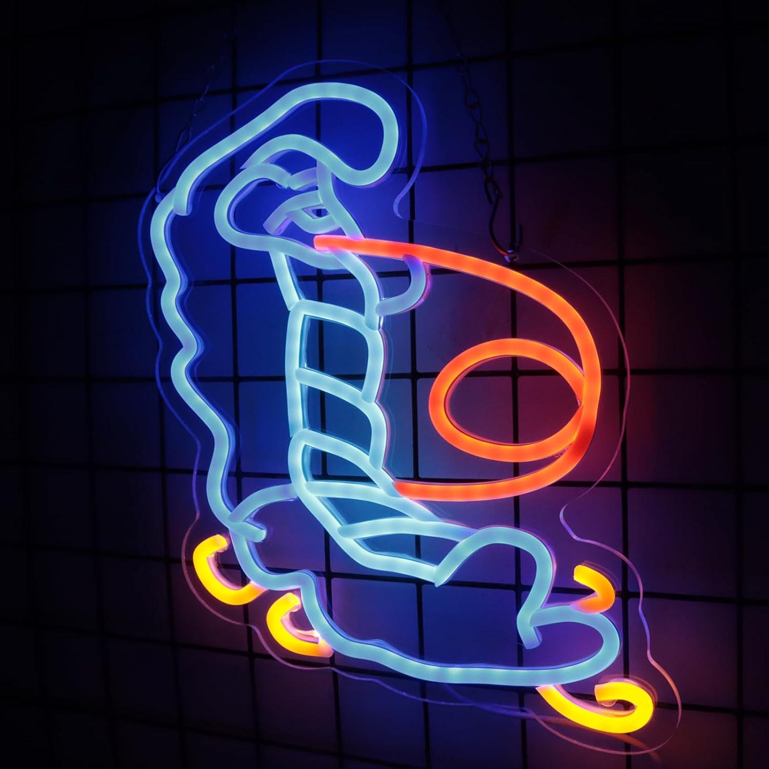 Letrero de Neón LED Oruga Azul Alicia en el País de las Maravillas