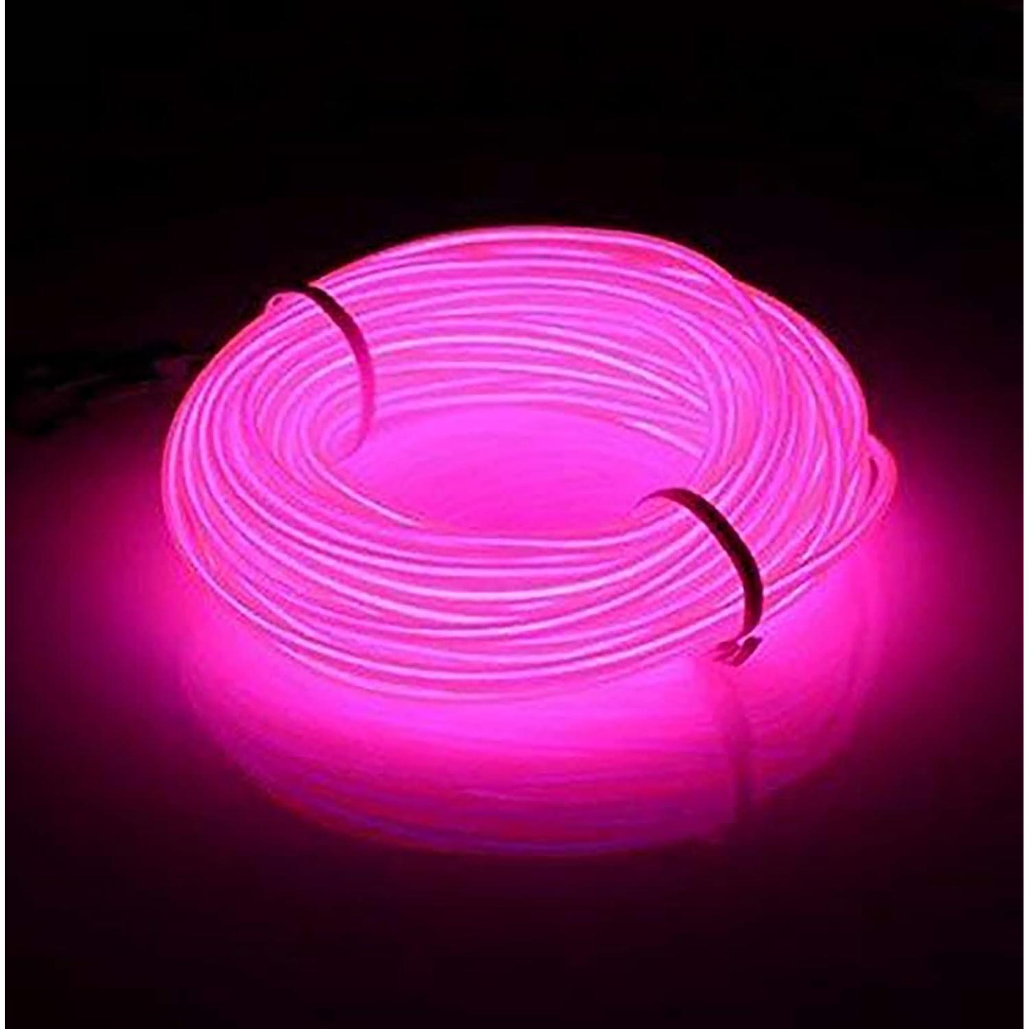 Cable Electroluminiscente Rosa 2.74m Lychee para Decoración