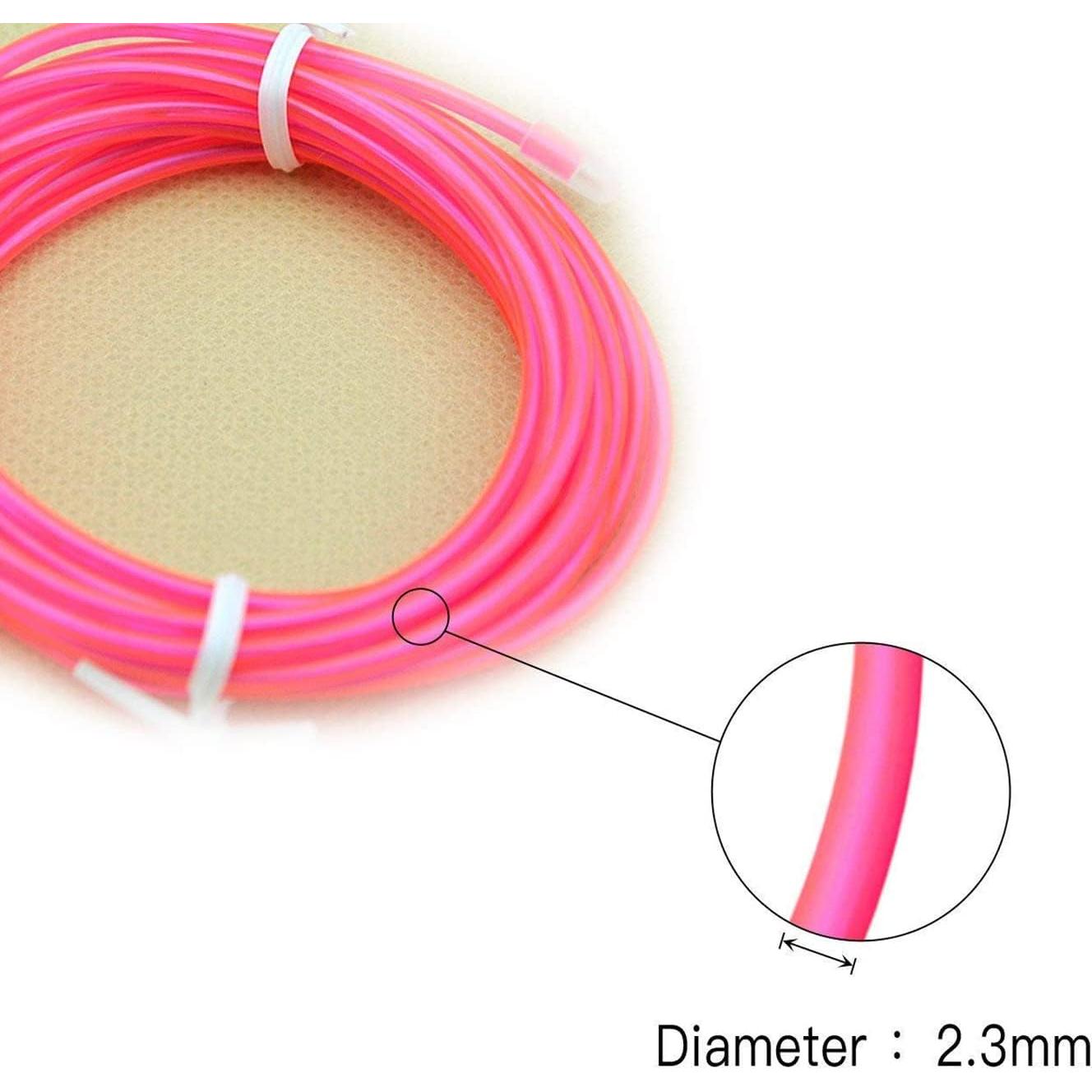 Cable Electroluminiscente Rosa 2.74m Lychee para Decoración