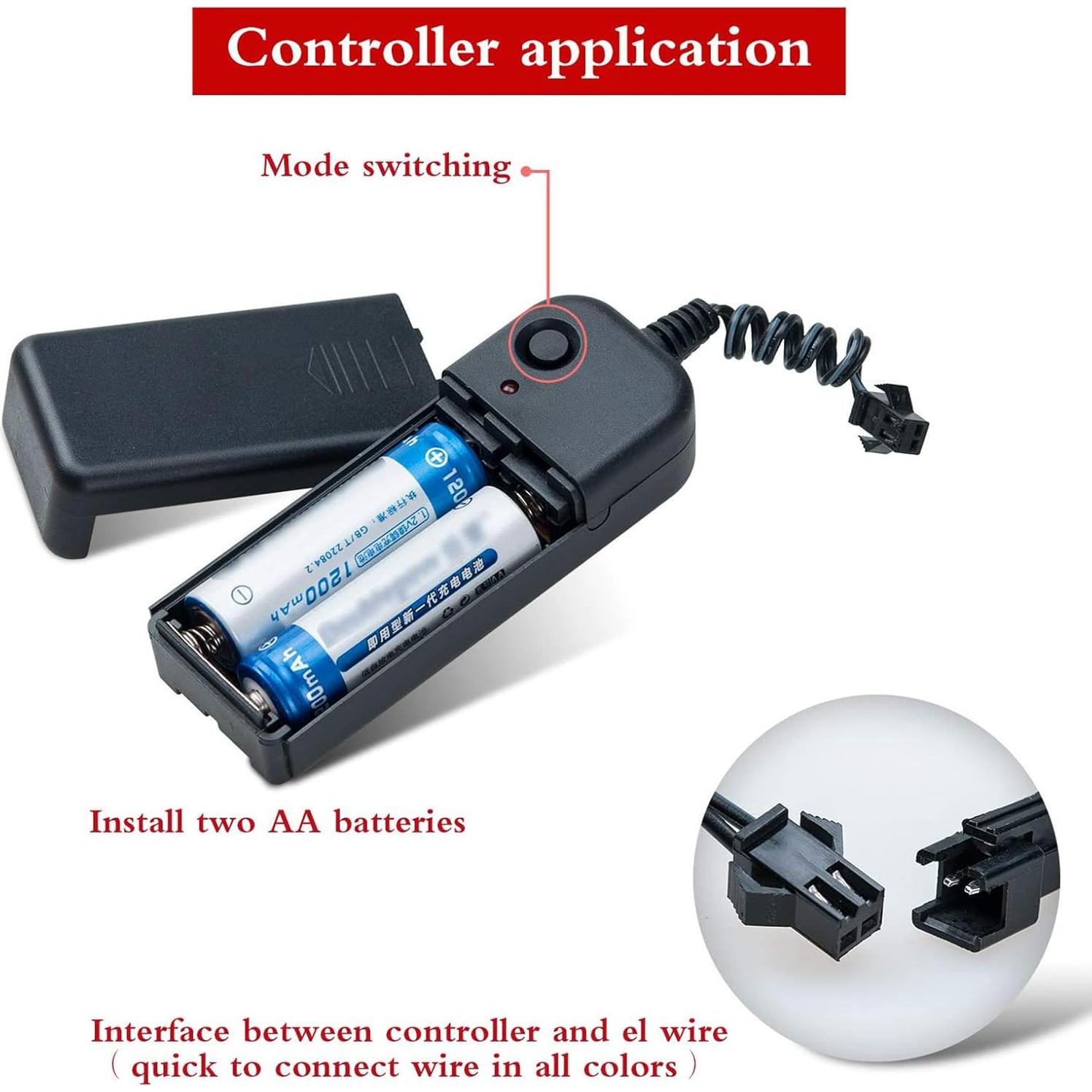 Cable Electroluminiscente Rosa 2.74m Lychee para Decoración