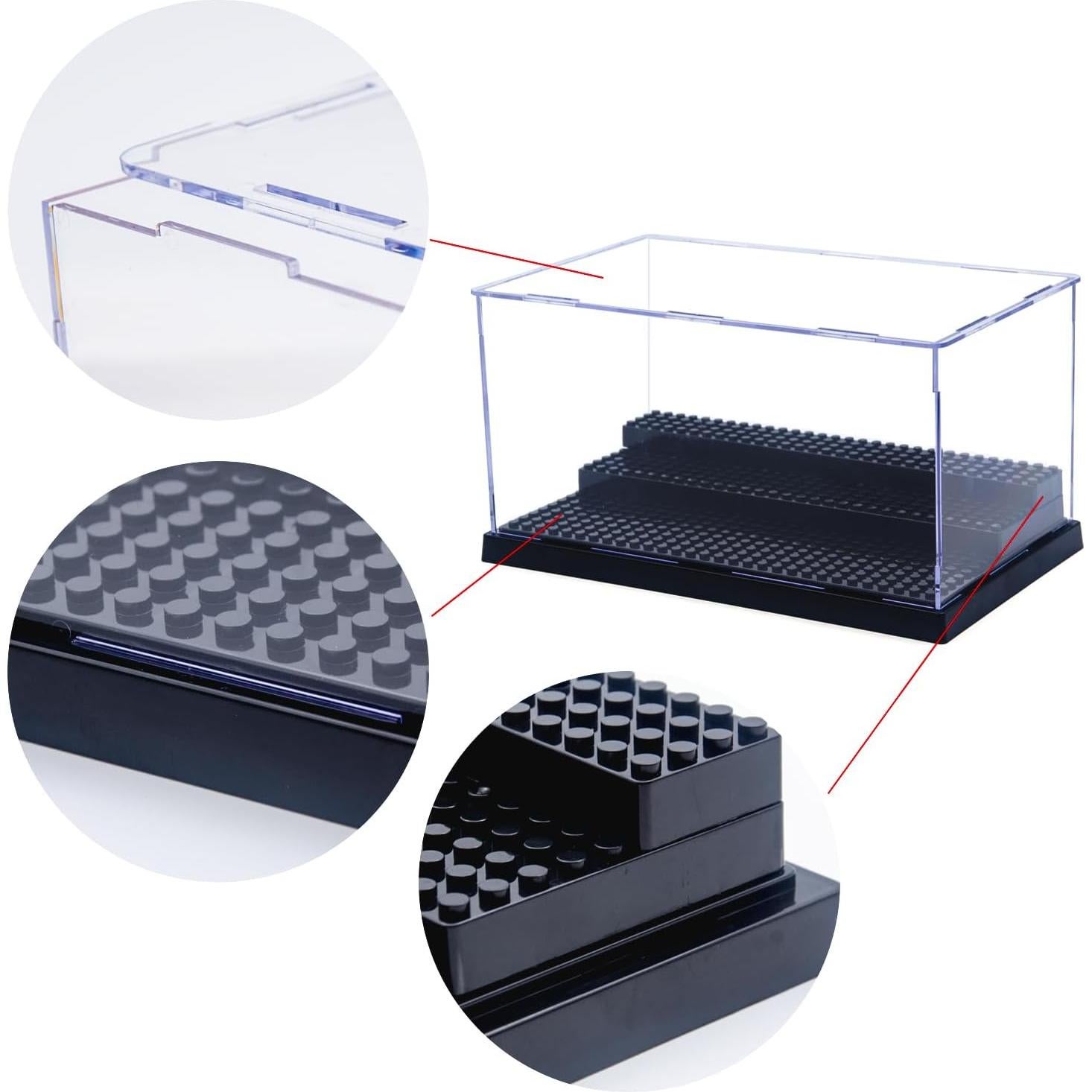 Caja de Exhibición Acrílica WMM para Minifiguras 25.4x15.5cm