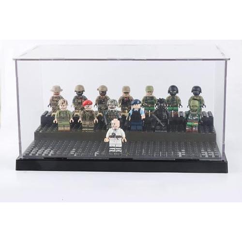 Caja de Exhibición Acrílica WMM para Minifiguras 25.4x15.5cm