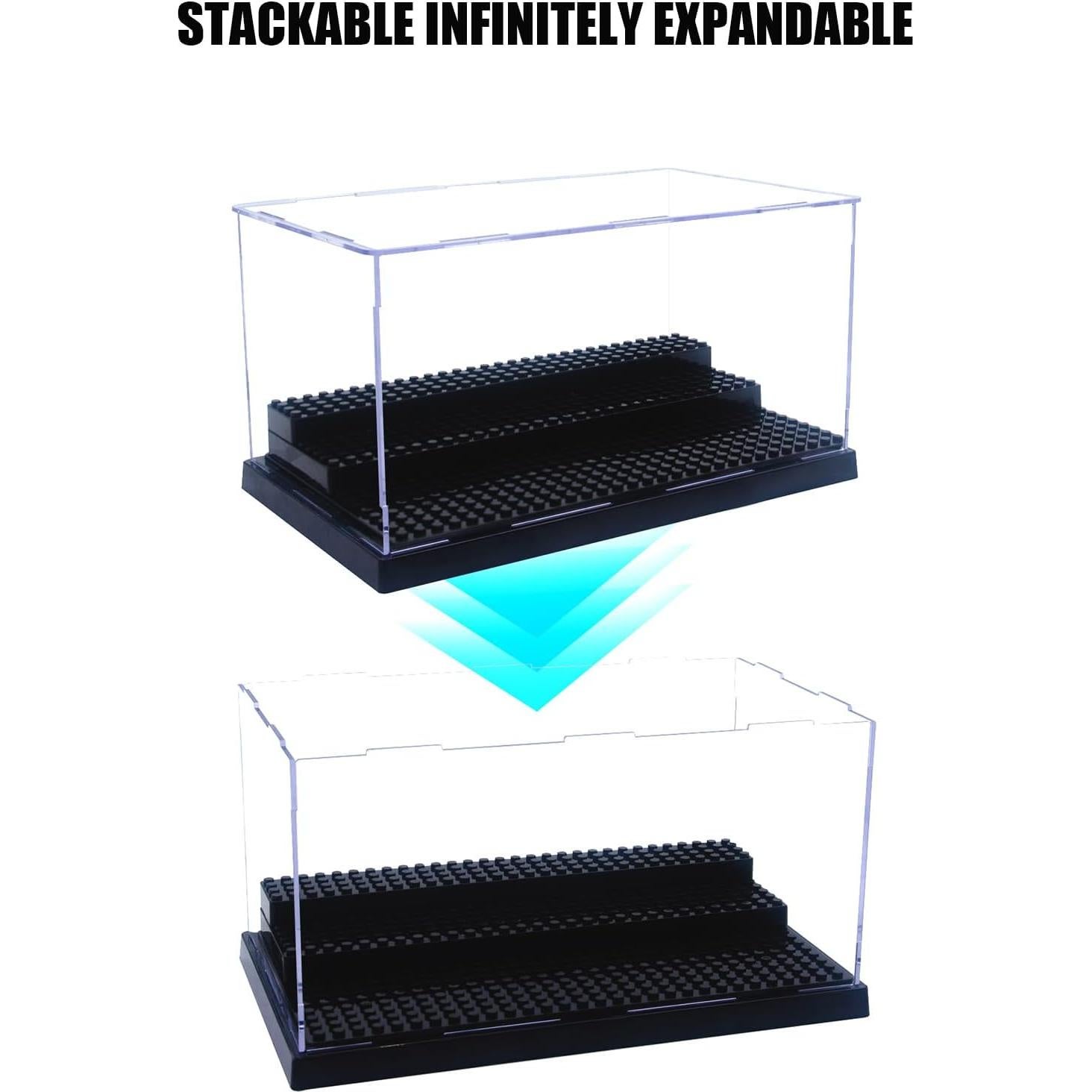 Caja de Exhibición Acrílica WMM para Minifiguras 25.4x15.5cm