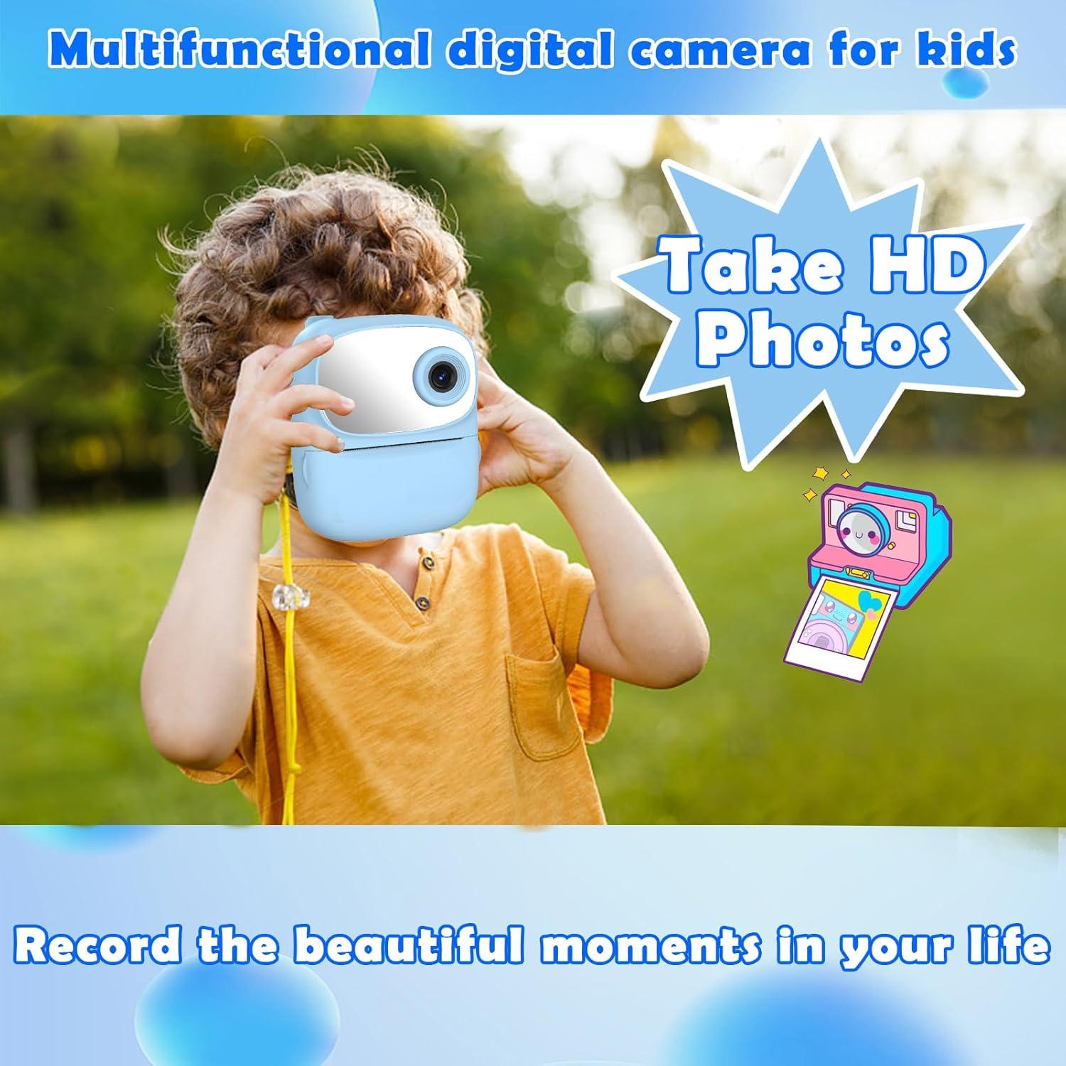 Cámara Instantánea para Niños ICONLINK Azul con 32GB