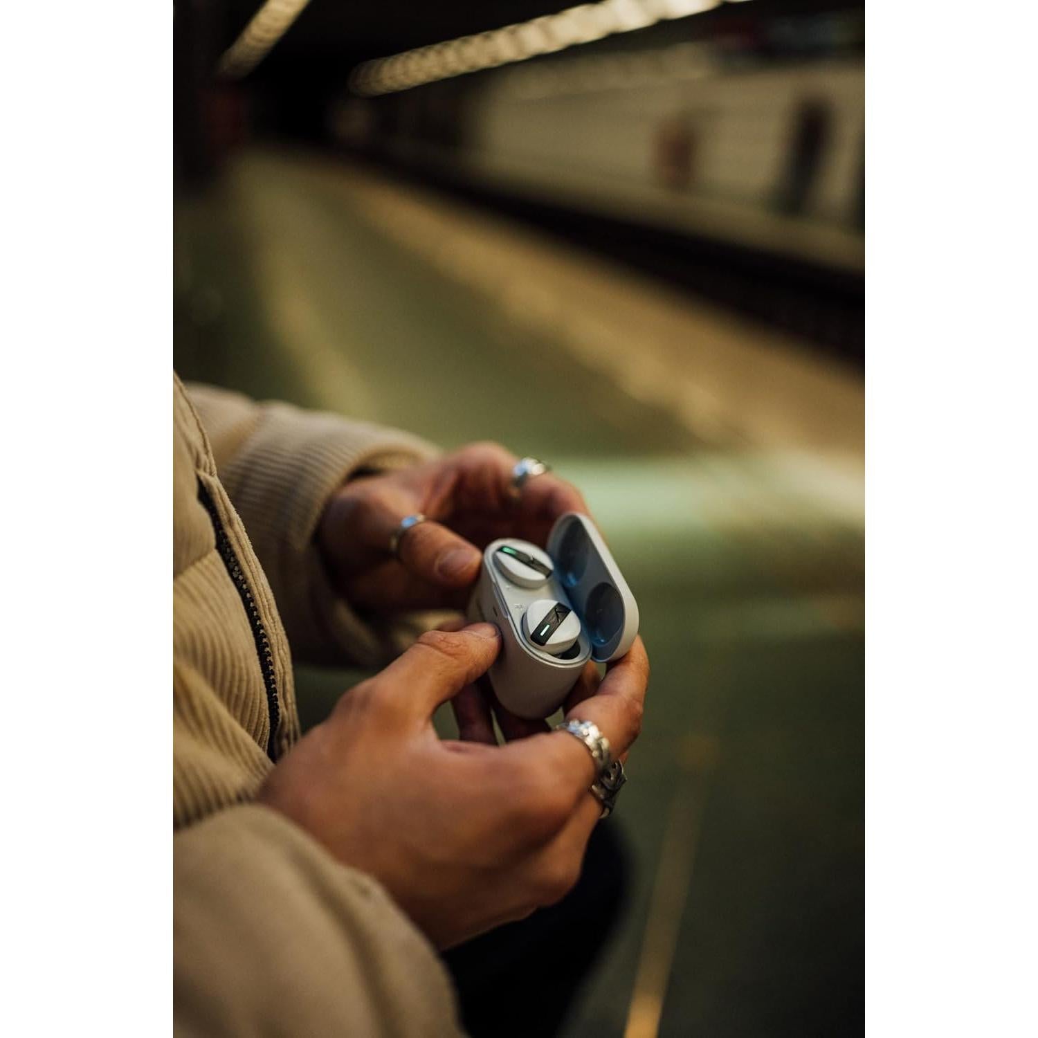 beyerdynamic Free BYRD Grey True Wireless Bluetooth in-Ear Headphones, Active Noise Cancelling, Long Battery Life, Microphone, IPX4, Sound Personalization and Alexa Built-in