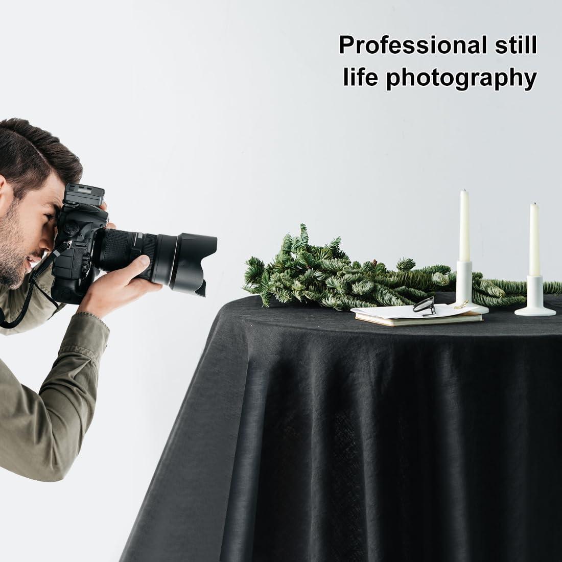 Backdrop Drapes Curtains Background for Photography (Black, 3.3 x 4.9 FT)