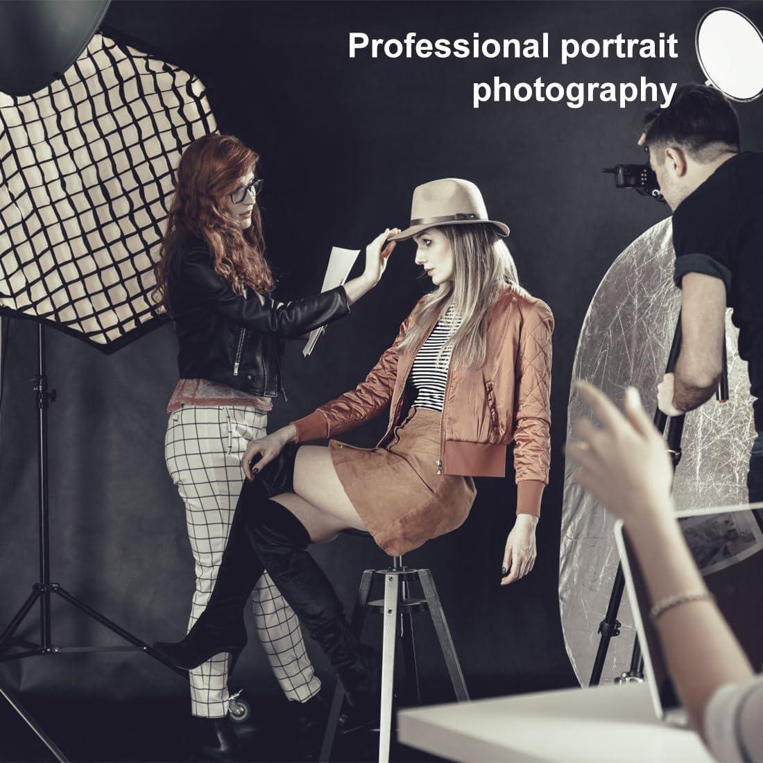 Backdrop Drapes Curtains Background for Photography (Black, 3.3 x 4.9 FT)