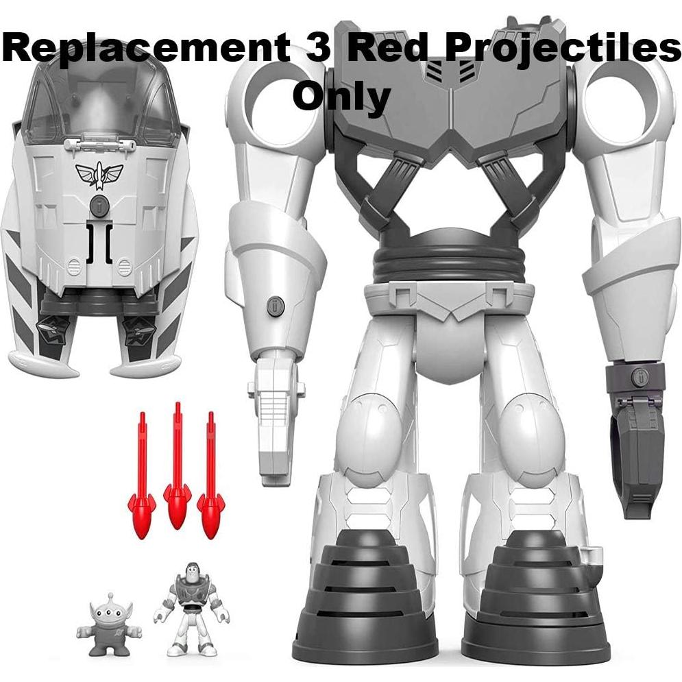 Piezas de Repuesto Imaginext Fisher-Price Toy Story 4 - 3 Proyectiles Rojos