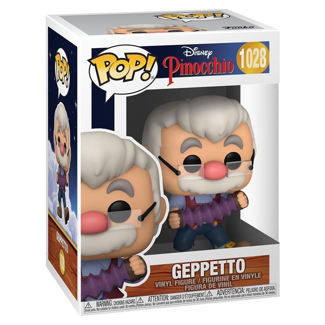 Funko Pop! Geppetto con Acordeón Pinocho 9.5 cm Vinilo