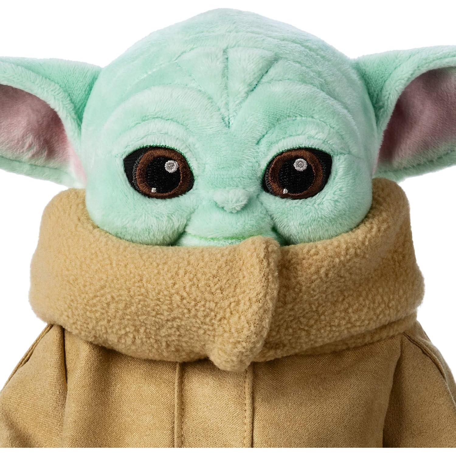 Disney Store Baby Yoda Plush - Official Grogu Stuffed Toy from The Mandalorian - Soft and Snuggly Baby Yoda Plush with Embroidered Features - Perfect Cuddly Galactic Companion for Fans.