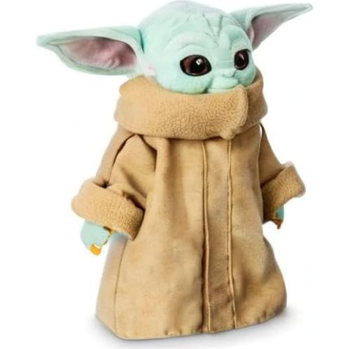 Disney Store Baby Yoda Plush - Official Grogu Stuffed Toy from The Mandalorian - Soft and Snuggly Baby Yoda Plush with Embroidered Features - Perfect Cuddly Galactic Companion for Fans.