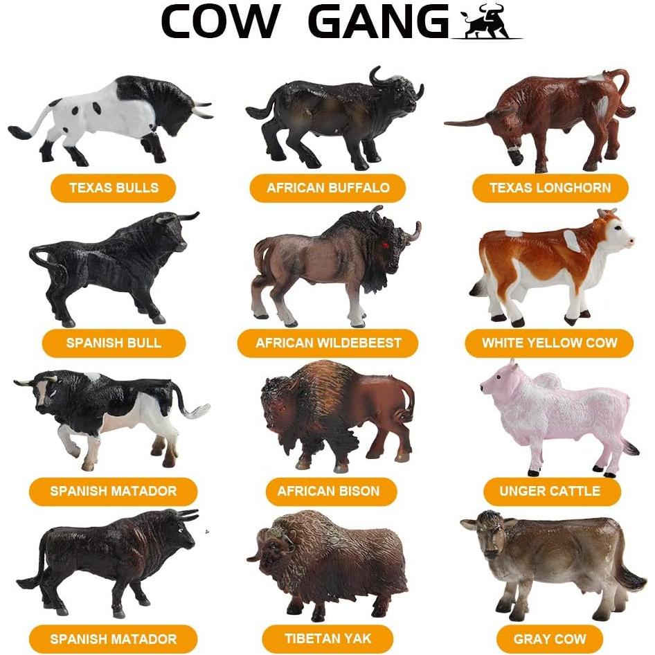 Set de 12 Figuras de Animales de Granja Mini Tudou