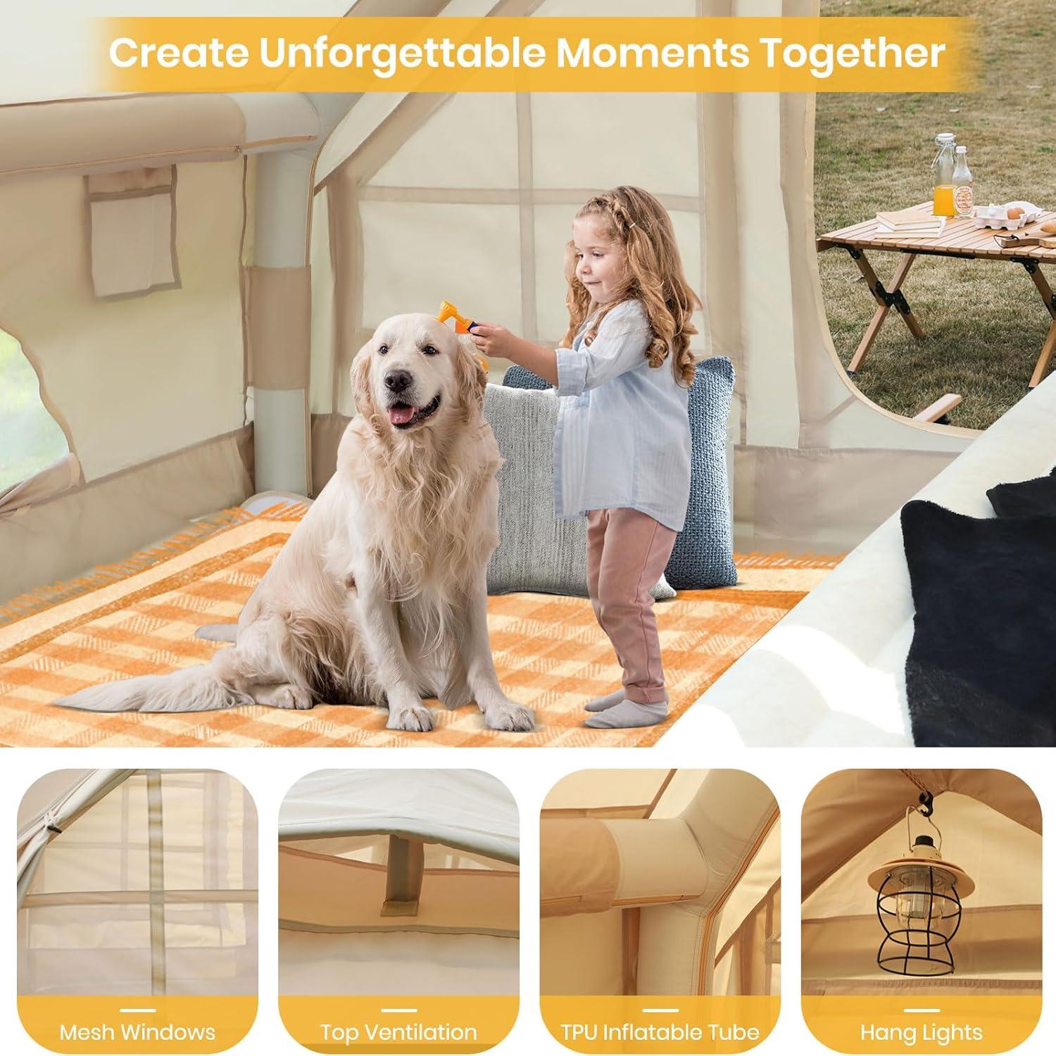 Carpa Inflable LVUYOYO 4 Estaciones 3.00x2.21m Impermeable