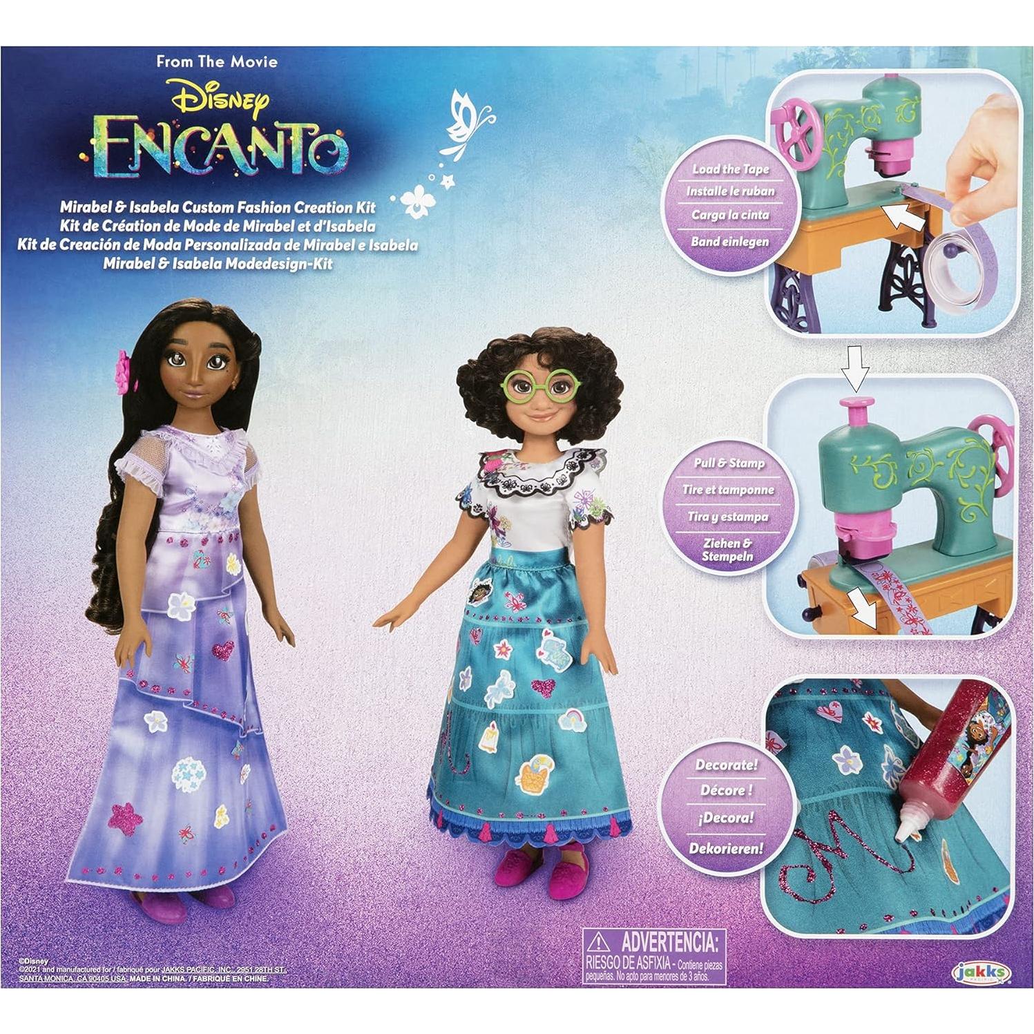 Kit de Creación de Moda Personalizada Disney Encanto Mirabel e Isabela