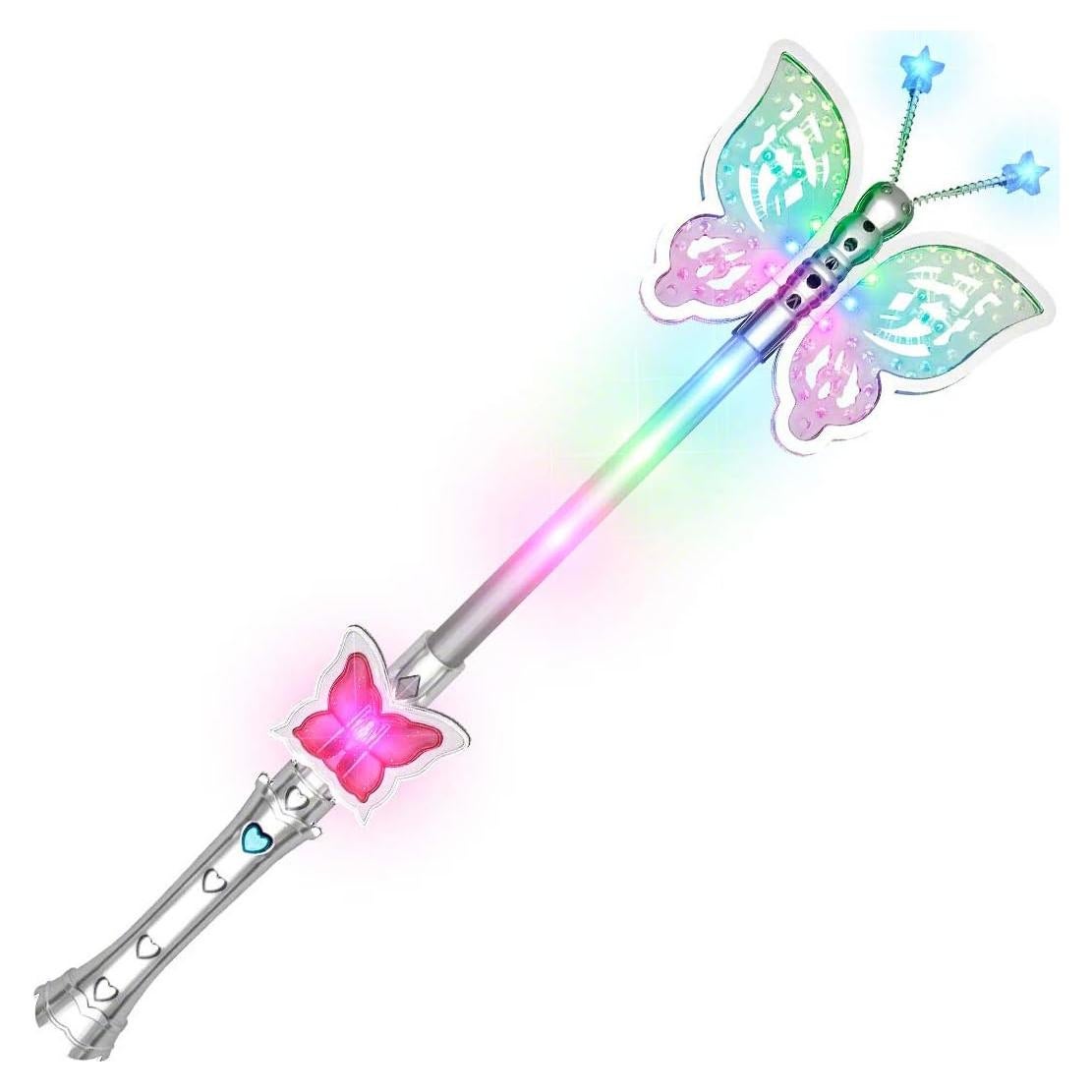 Varita de Hada Mariposa Bonita LED Brillante 43 cm - FlashingBlinkyLights
