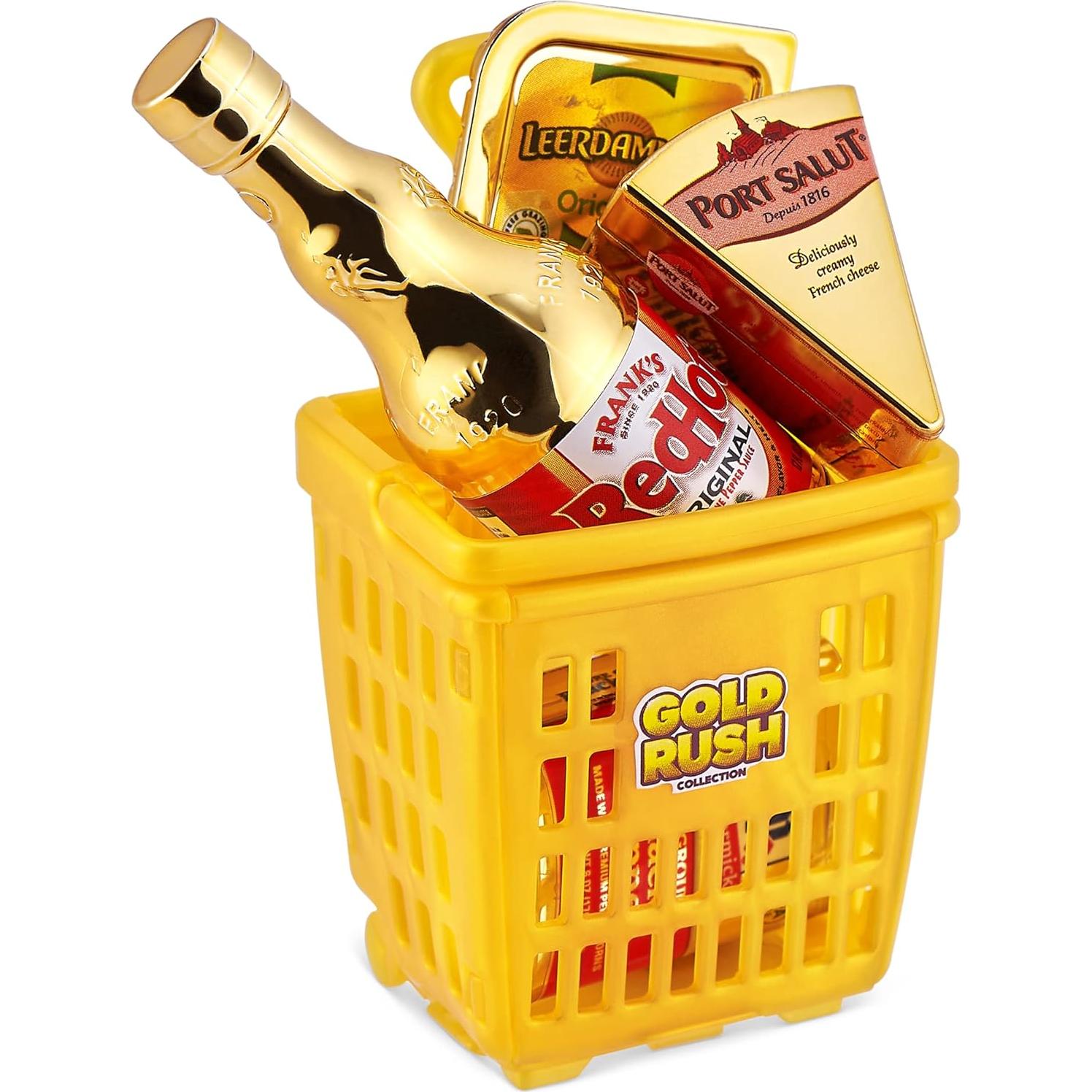 Mini Brands Gold Rush by ZURU Limited Edition Mystery Real Miniature Brands Collectible Toy Capsule, Small Toy for Kids, Girls, Teens, Adults