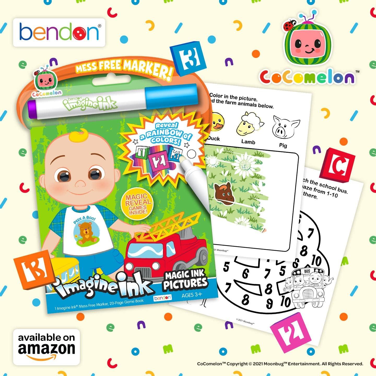Libro para Colorear Bendon CoComelon 20 Páginas con Marcador