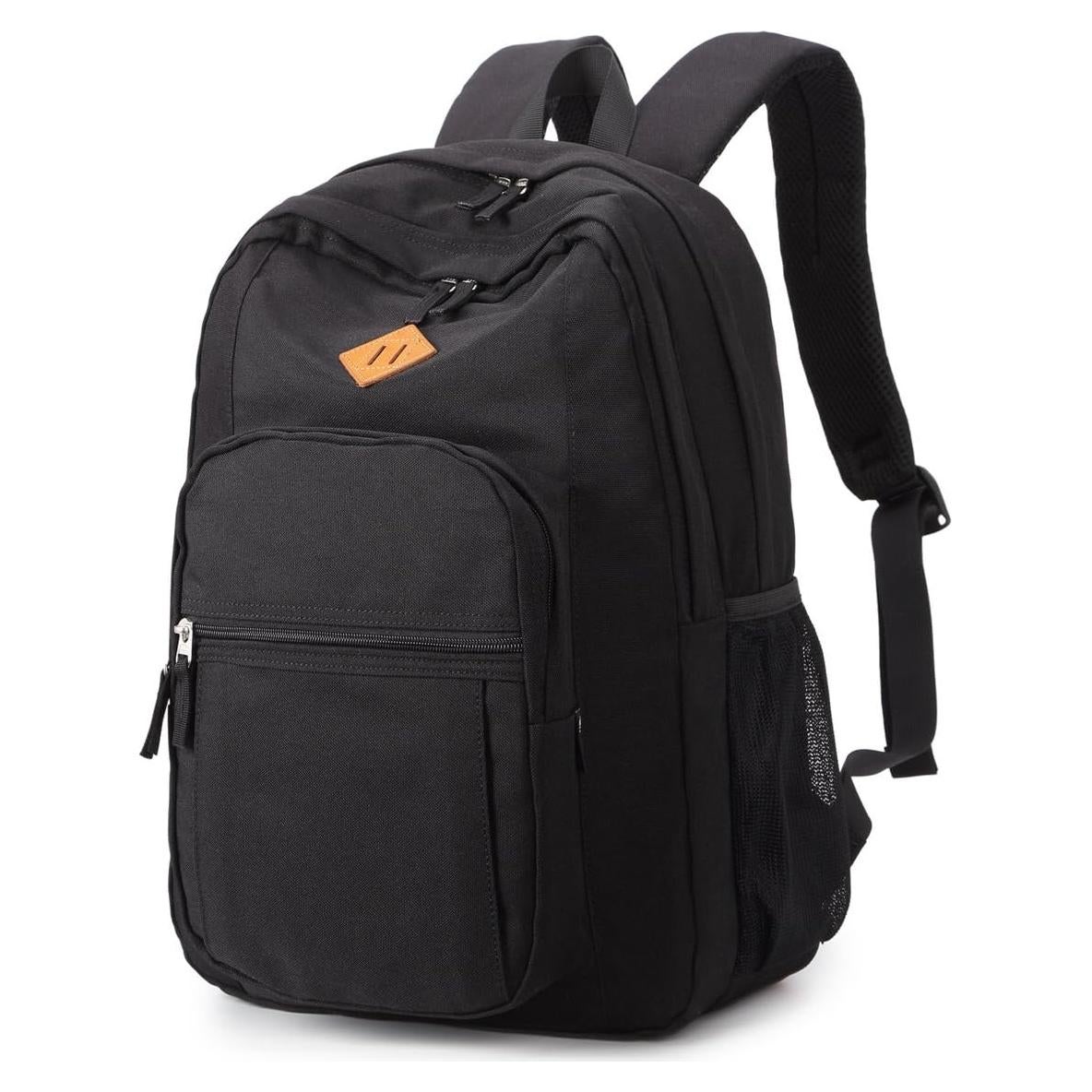 Mochila de viaje resistente al agua para escuela - Negro