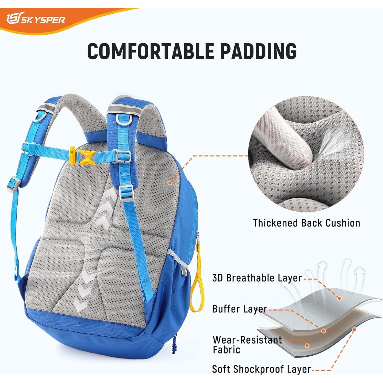 Mochila Escolar SKYSPER Niños 40x27x18 cm Azul Acolchada