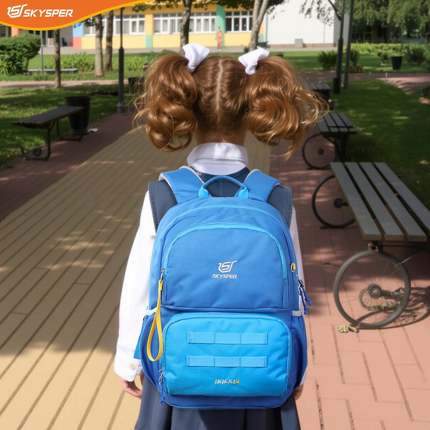 Mochila Escolar SKYSPER Niños 40x27x18 cm Azul Acolchada