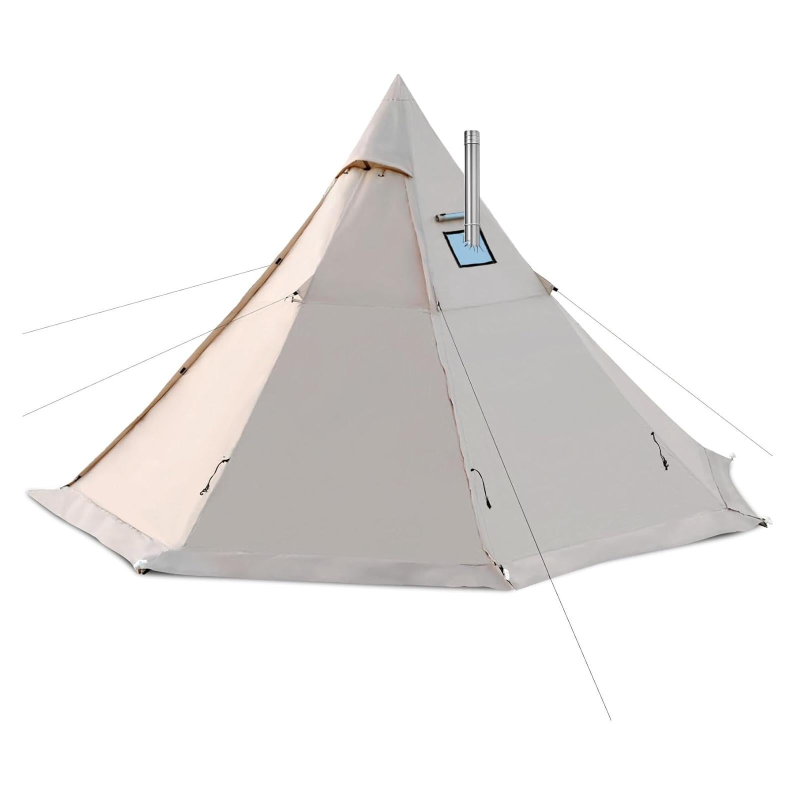 Tienda Caliente Zoring Tipi 4 Estaciones 3-4 Personas 2.5m