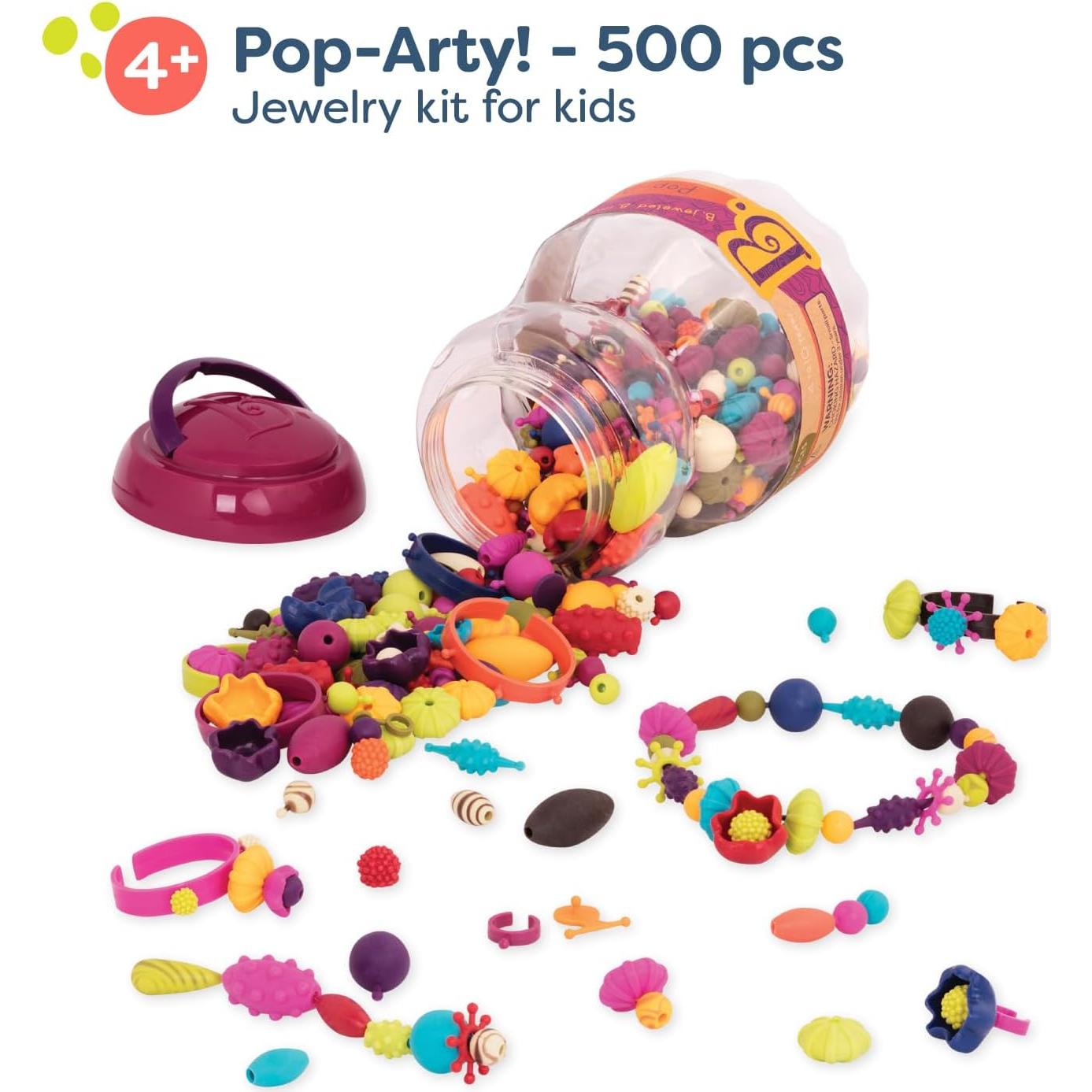 Kit de Joyería B. Pop-Arty 500 Piezas para Niños 4+