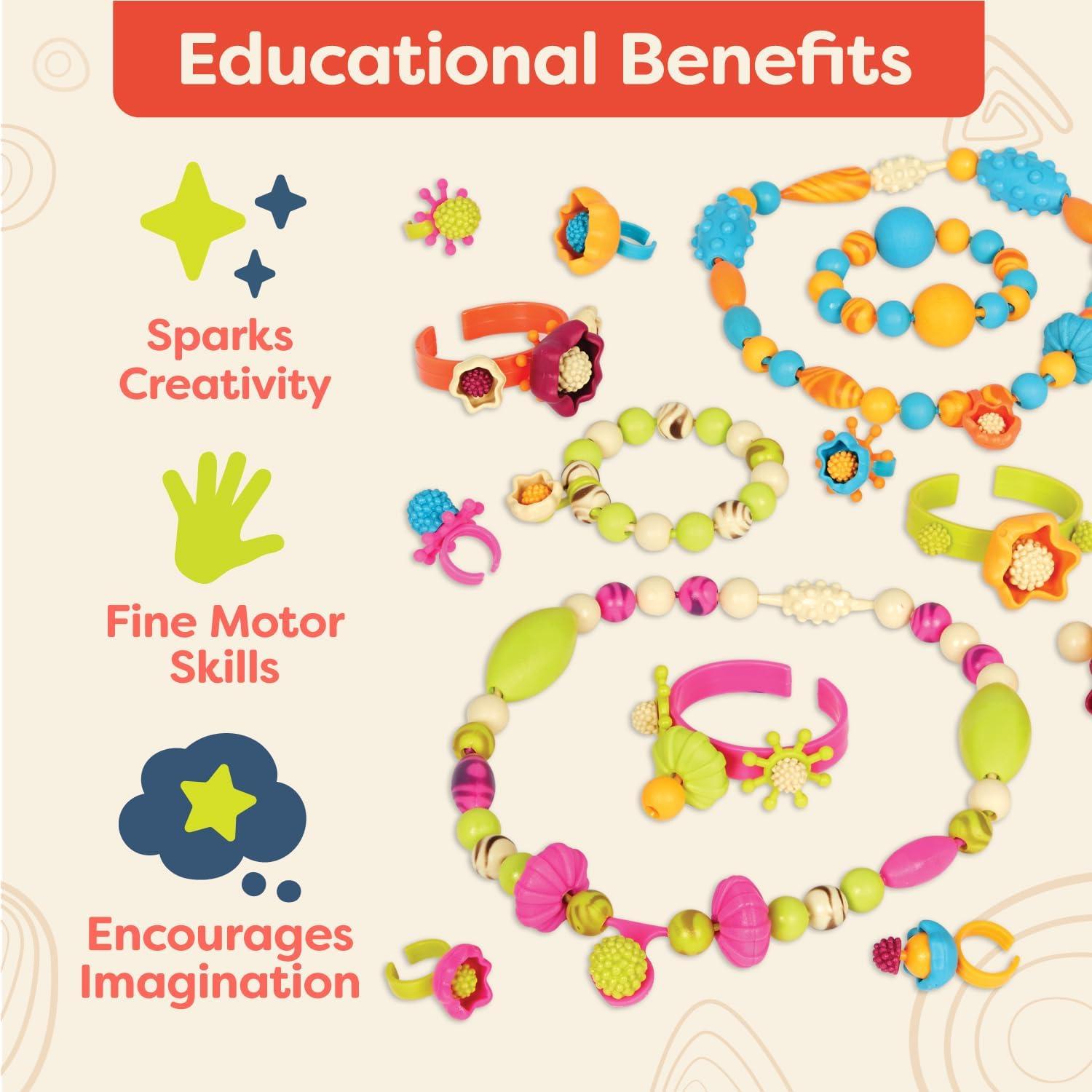 Kit de Joyería B. Pop-Arty 500 Piezas para Niños 4+