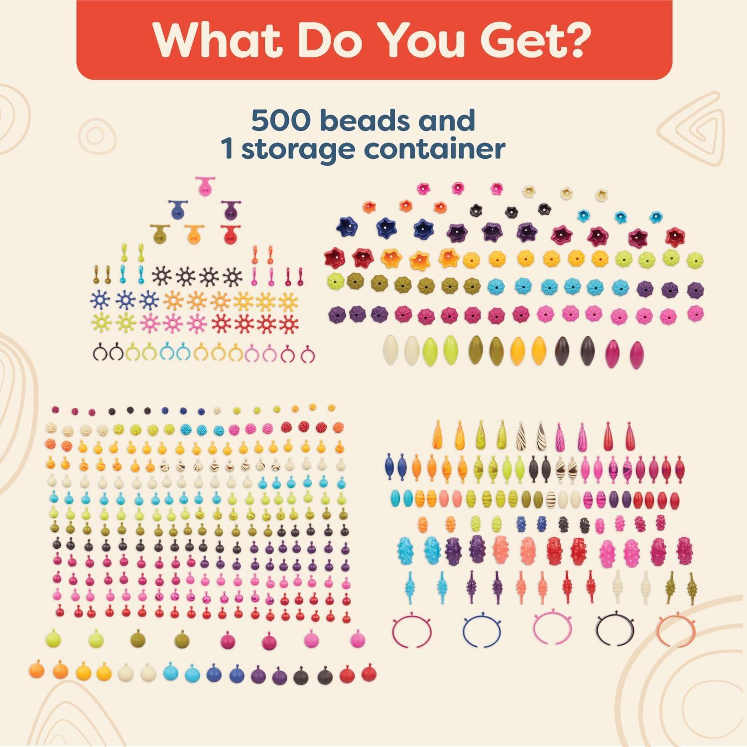 Kit de Joyería B. Pop-Arty 500 Piezas para Niños 4+