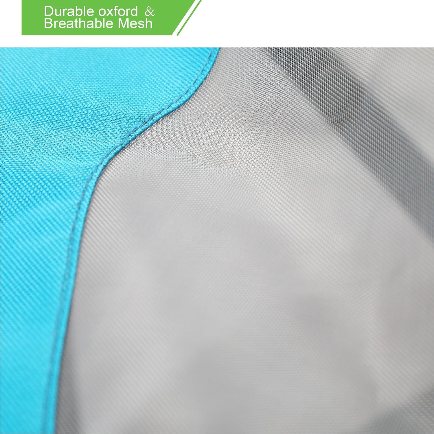 Silla de Lounge Plegable ALPHA CAMP con Toldo Rojo 135 cm