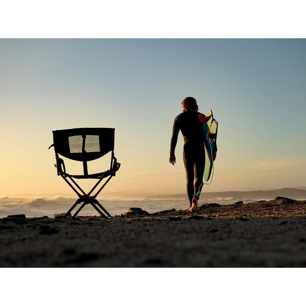 Front Runner Expander Camping Chair (Black Portable Outdoor Folding Chair).
