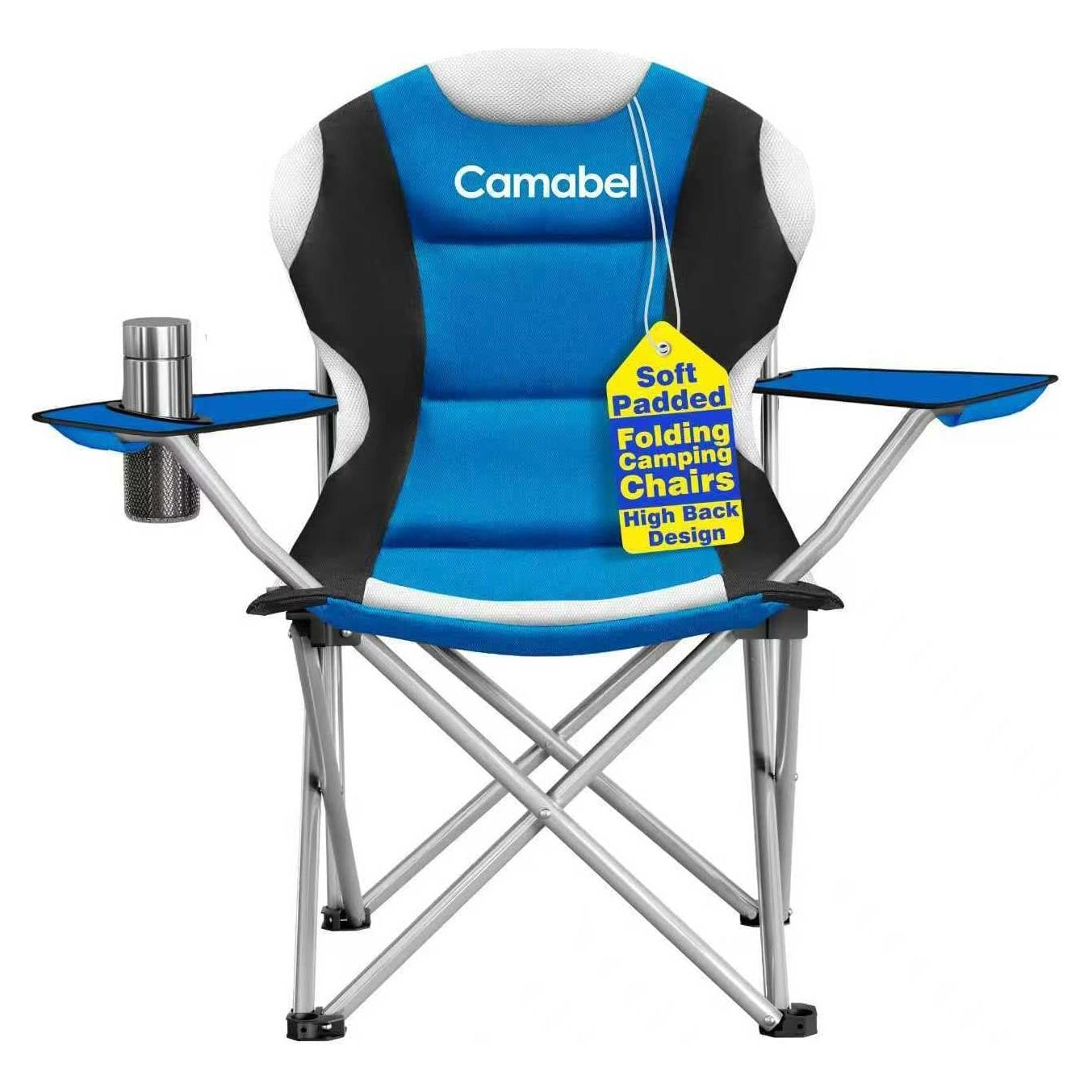 Silla de Camping Plegable Camabel Oxford Azul 400 lbs