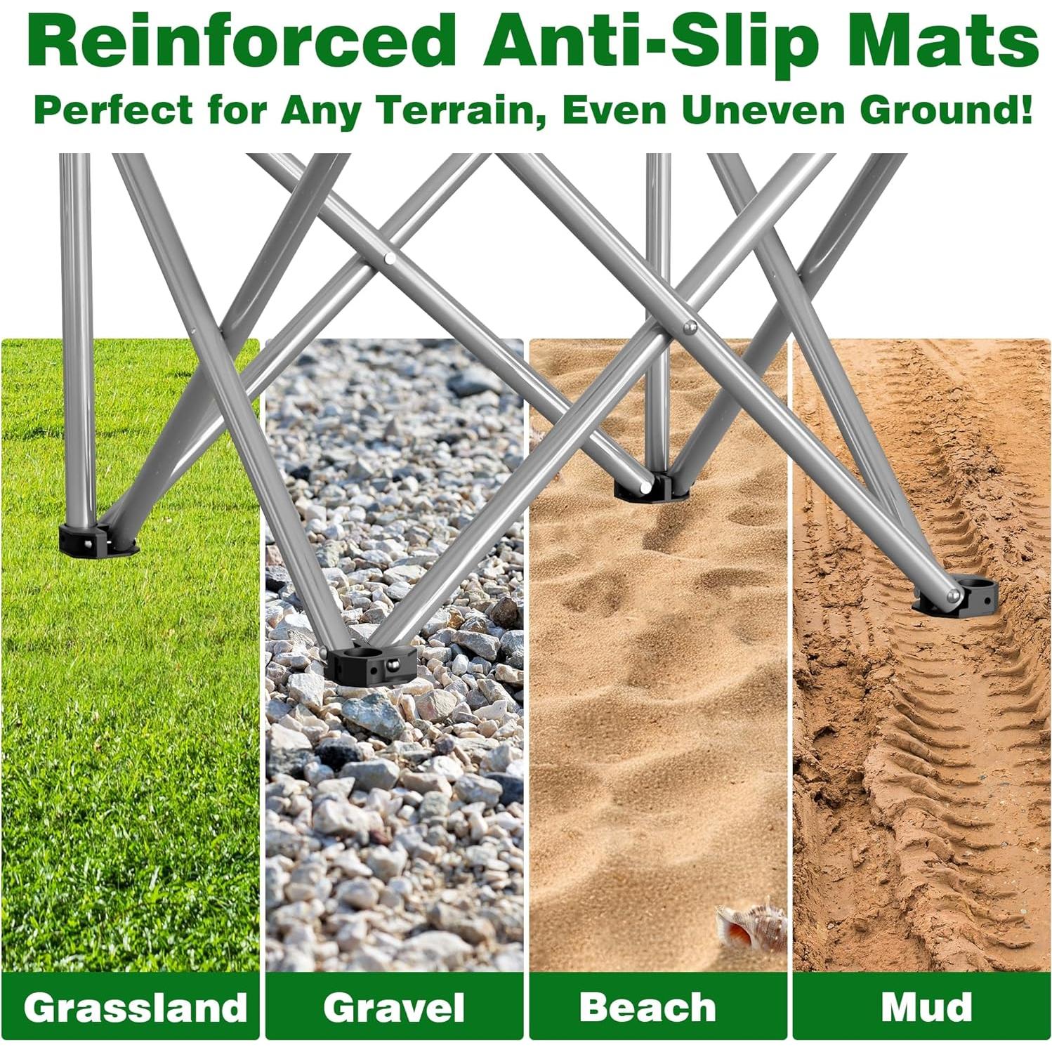 Silla de Camping Plegable Camabel Oxford Azul 400 lbs