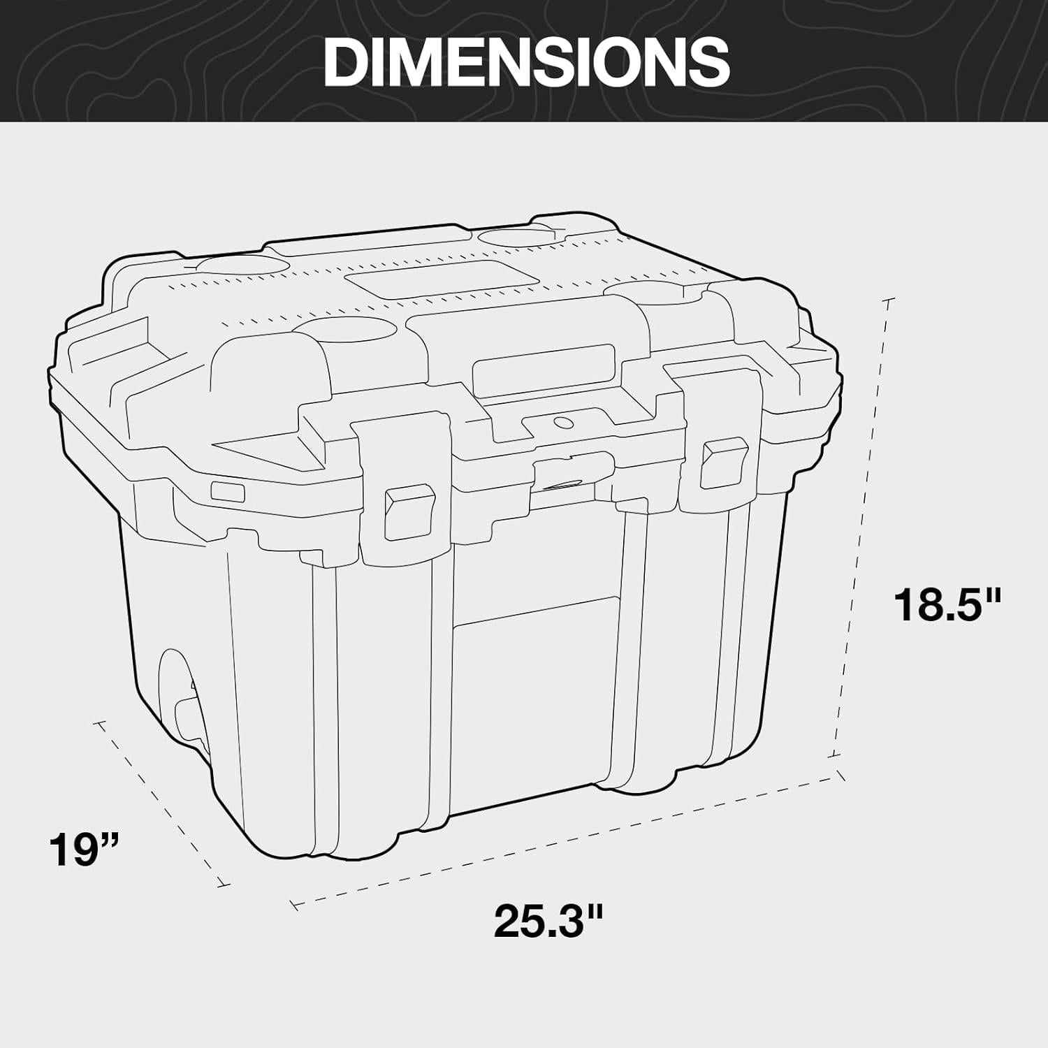 Enfriador Pelican 30QT Cemento/Blanco 11.89 kg
