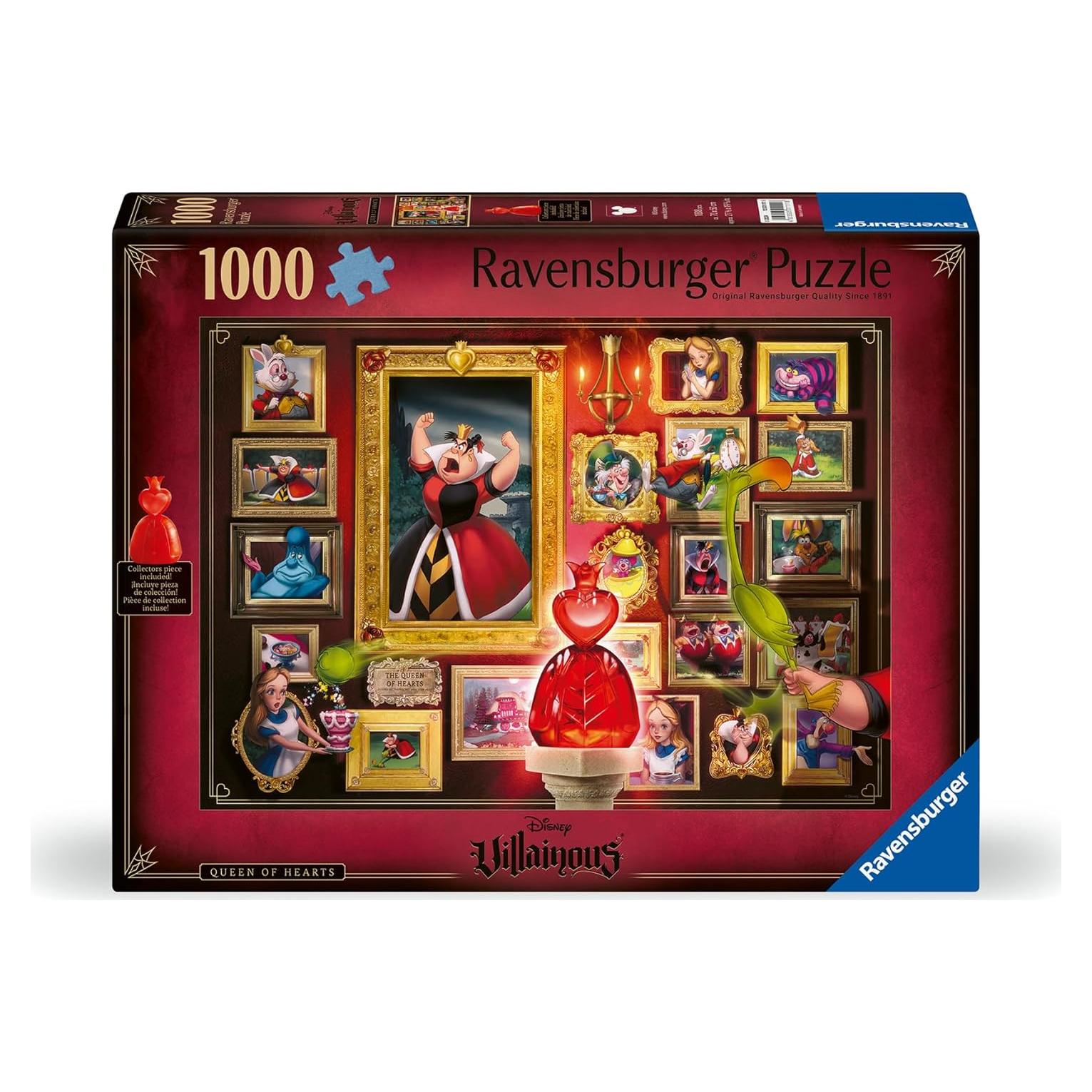 Rompecabezas Ravensburger Disney Villainous Reina de Corazones 1000 Piezas