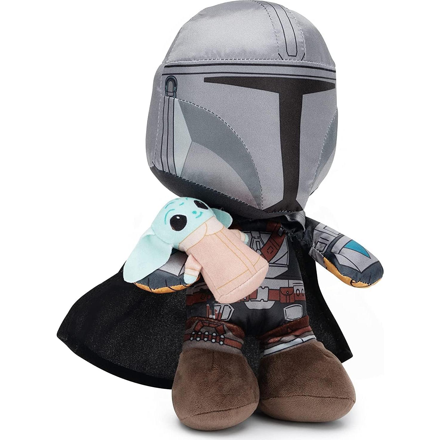 Peluche Mandaloriano con Baby Yoda Simba 25cm Oficial