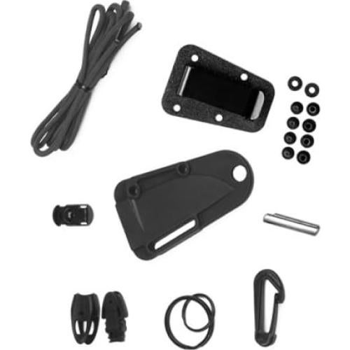 Cuchillo ESEE Izula Fijo con Funda y Kit de Supervivencia Negro